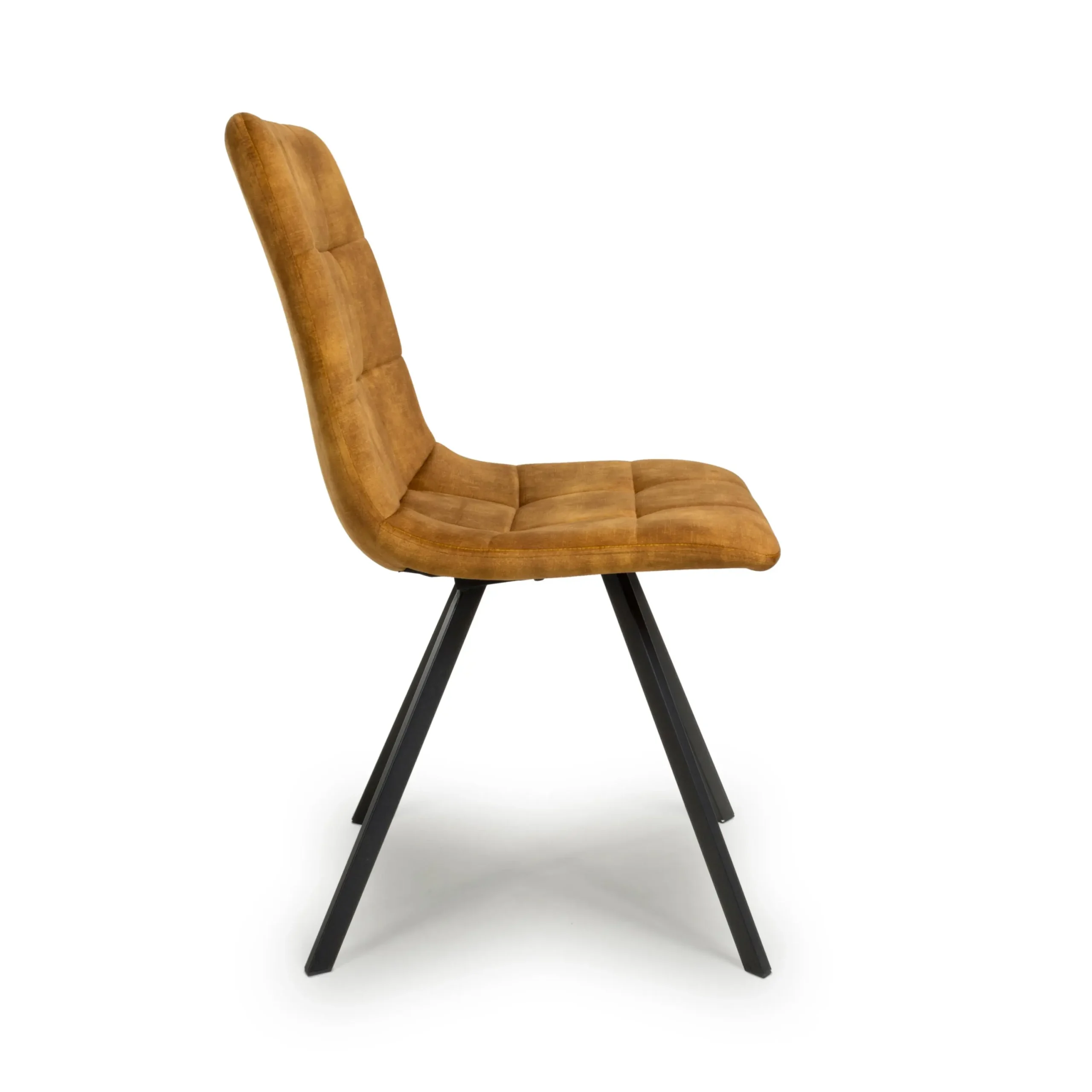 Cadiz Brushed Velvet Bronze Dining Chair - Image 3