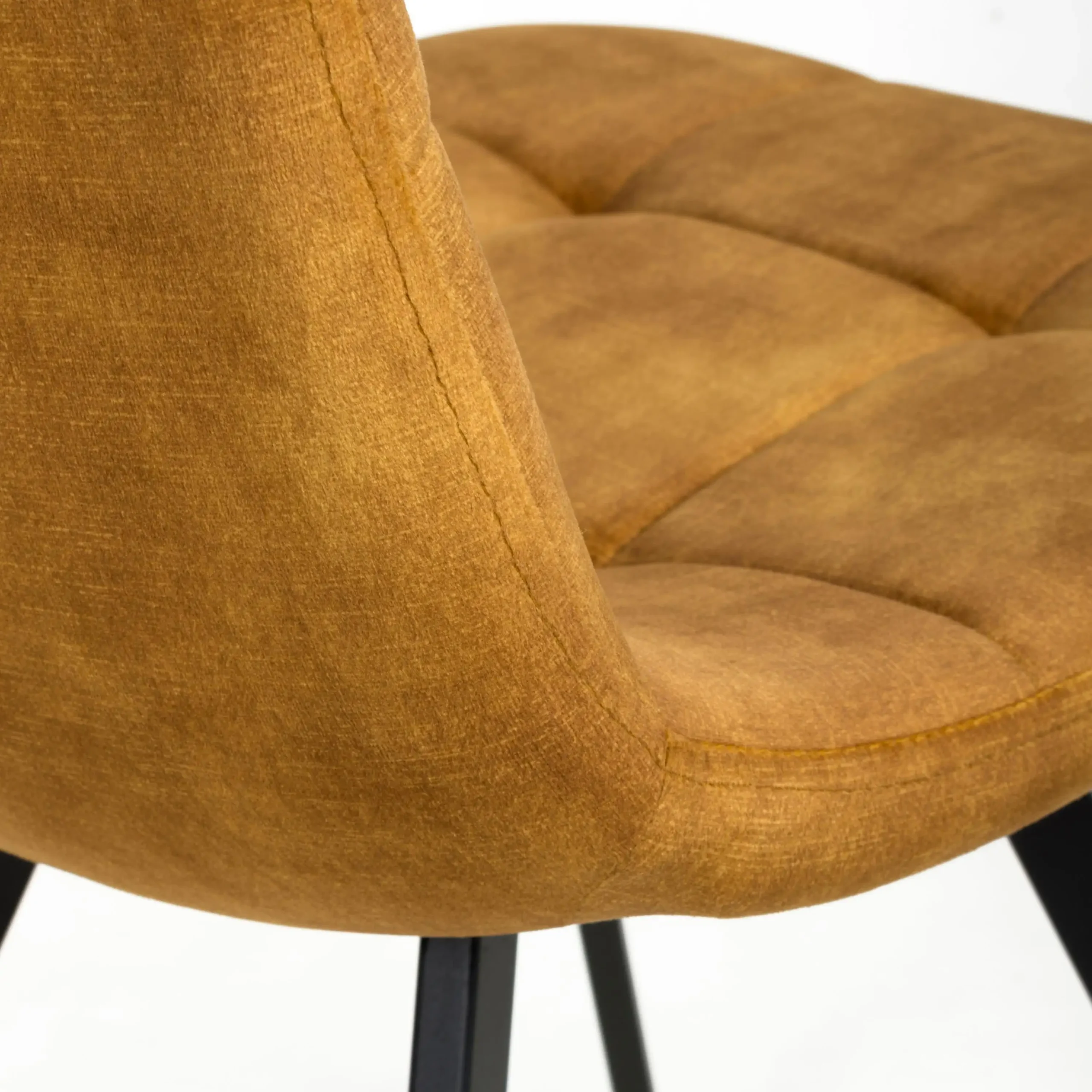 Cadiz Brushed Velvet Bronze Dining Chair - Image 7