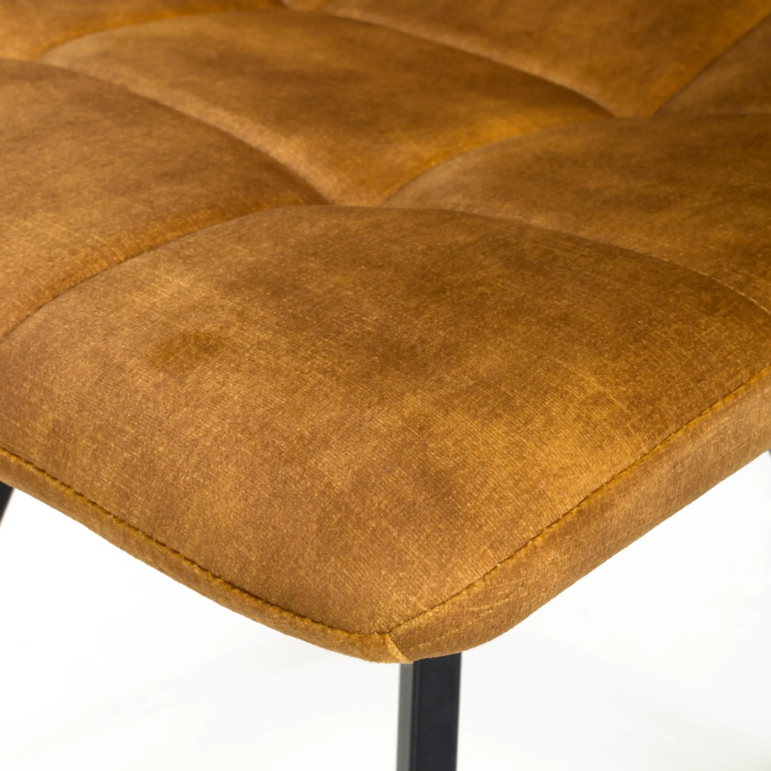 Cadiz Brushed Velvet Bronze Dining Chair - Image 8