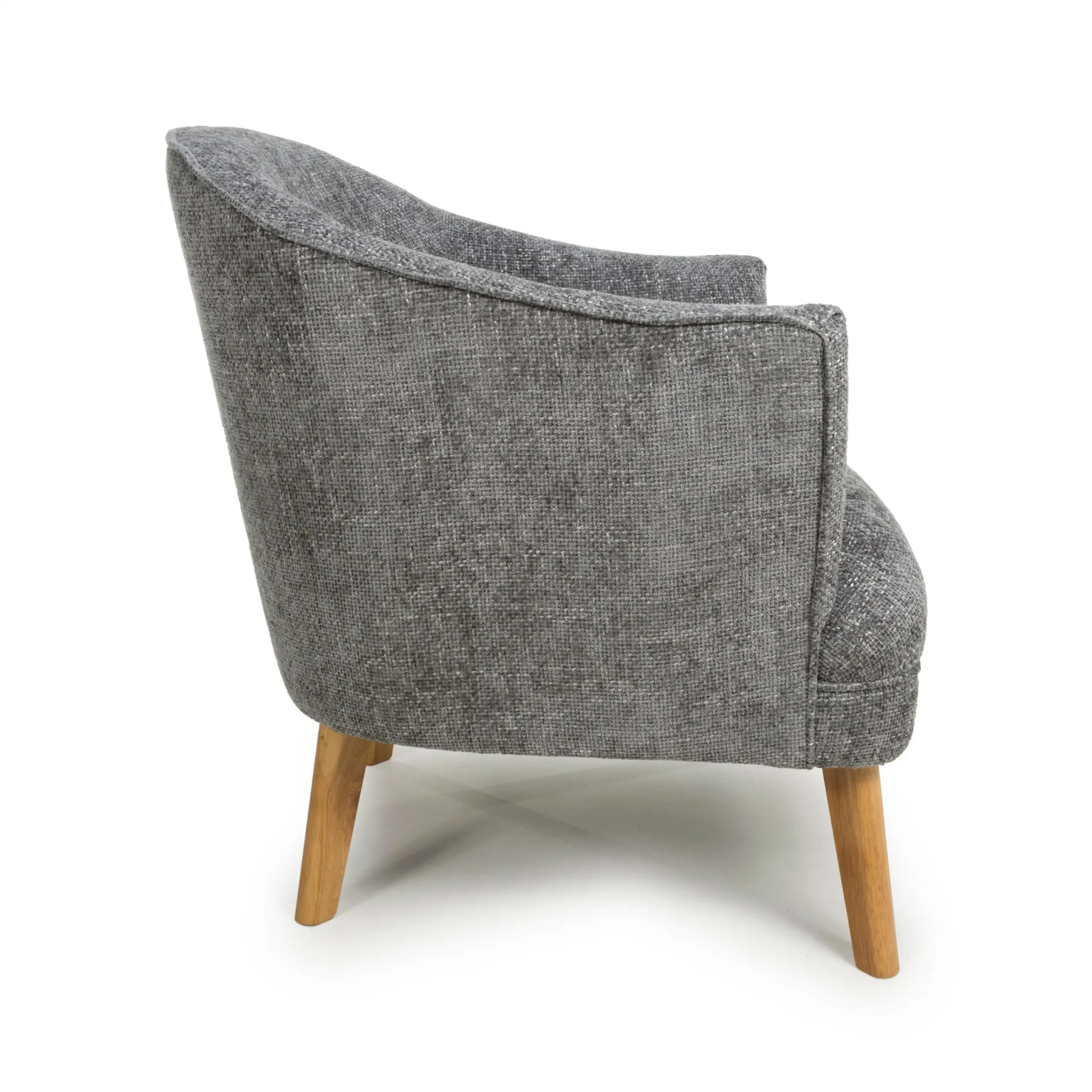 Mallory Flax Effect Grey Armchair - Image 3