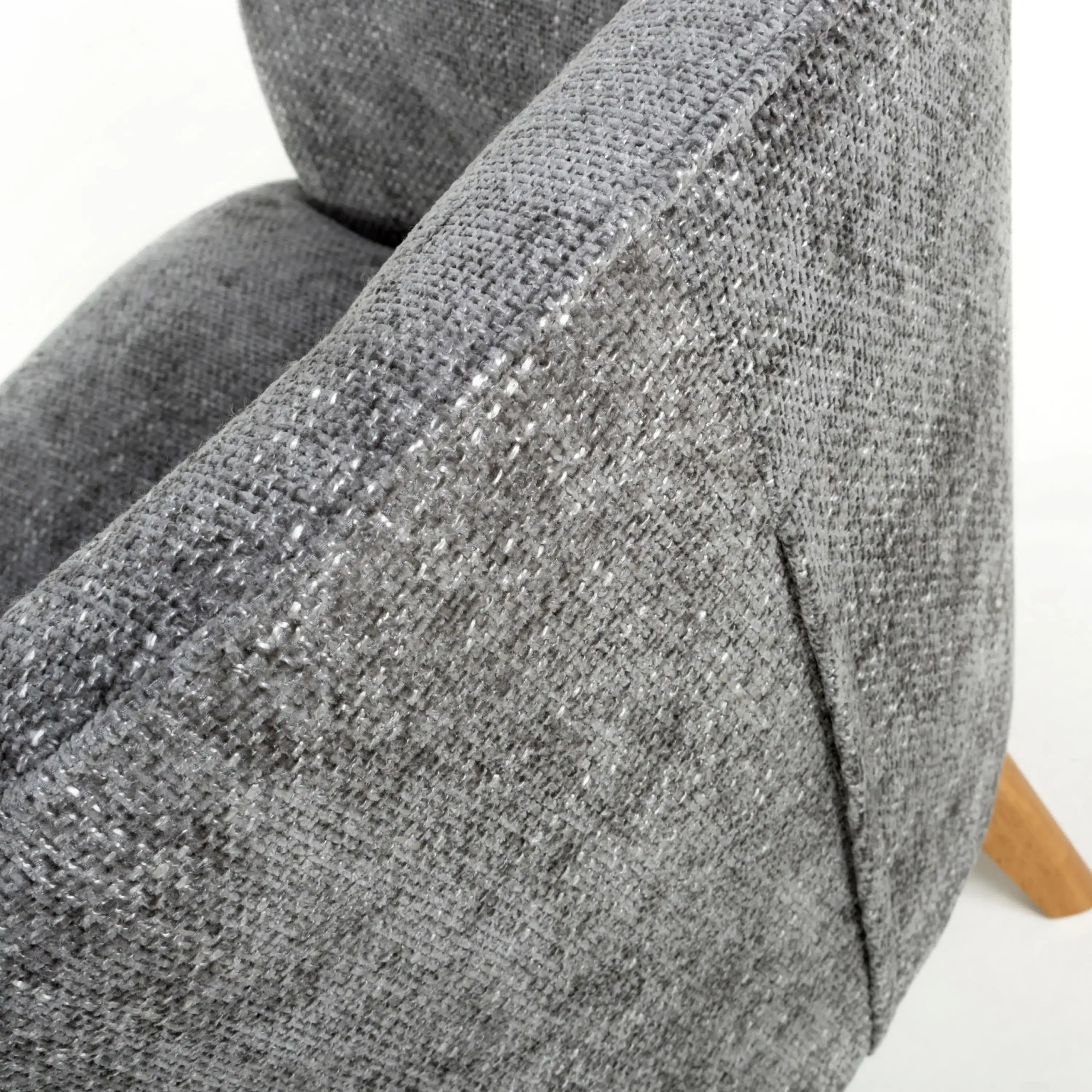 Mallory Flax Effect Grey Armchair - Image 7