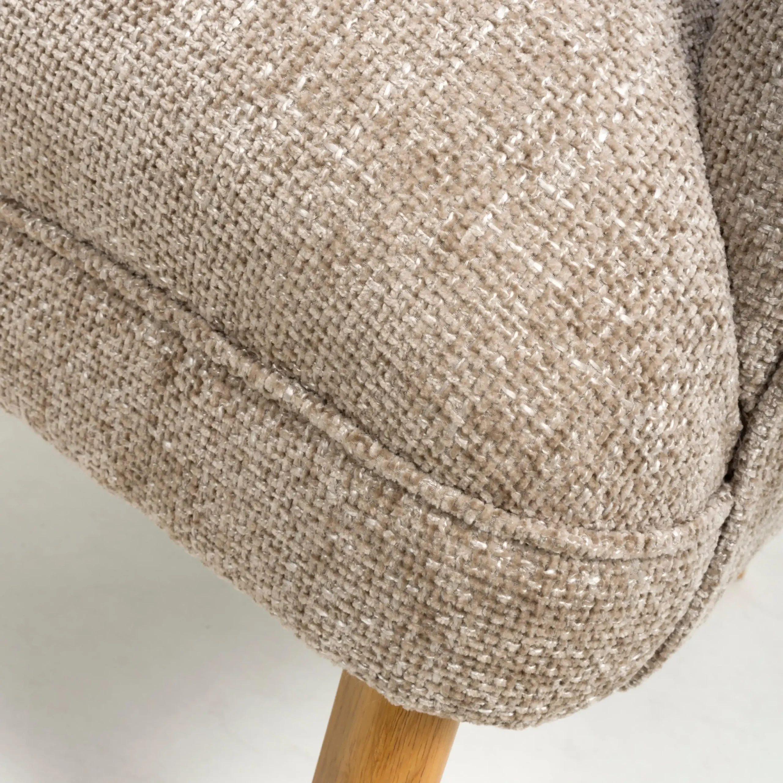 Mallory Flax Effect Natural Armchair - Image 7