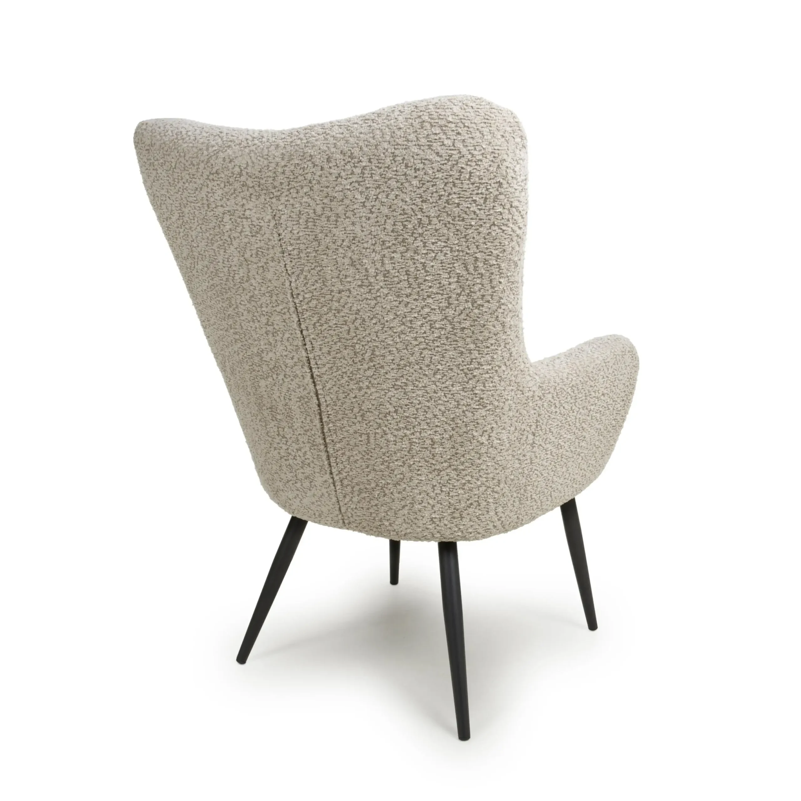 Bordeaux Textured Chenille Effect Mink Armchair - Image 2