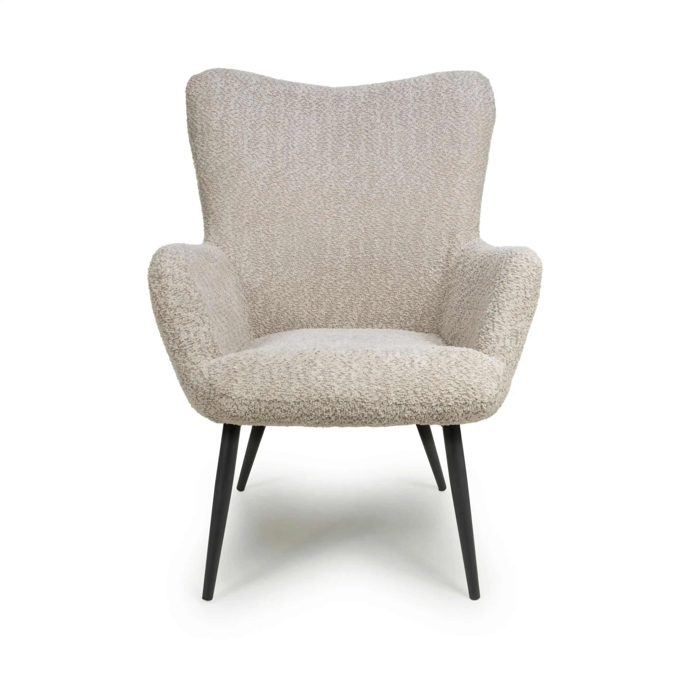 Bordeaux Textured Chenille Effect Mink Armchair - Image 4
