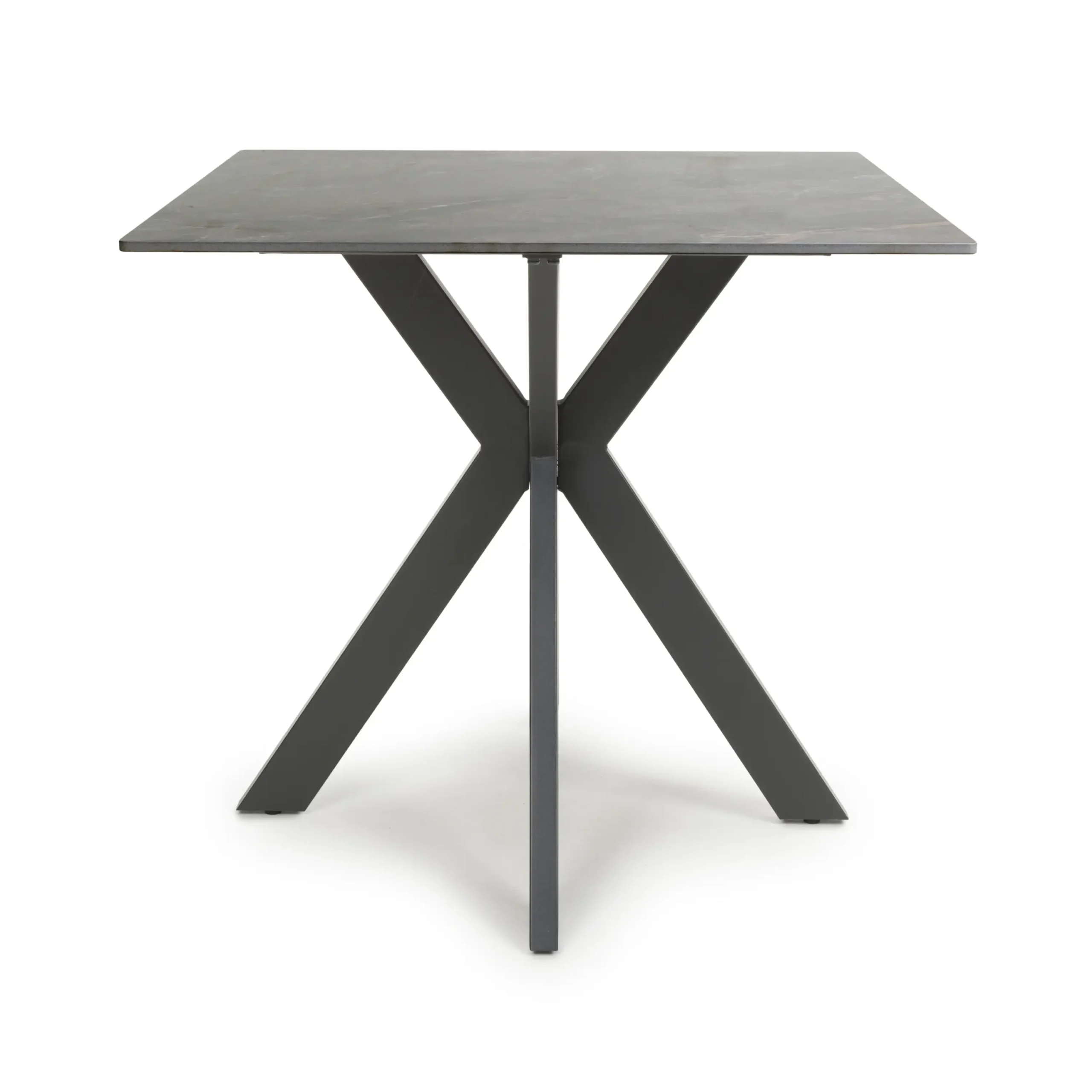 Tokyo Square 80cm Ceramic Grey Dining Table - Image 2