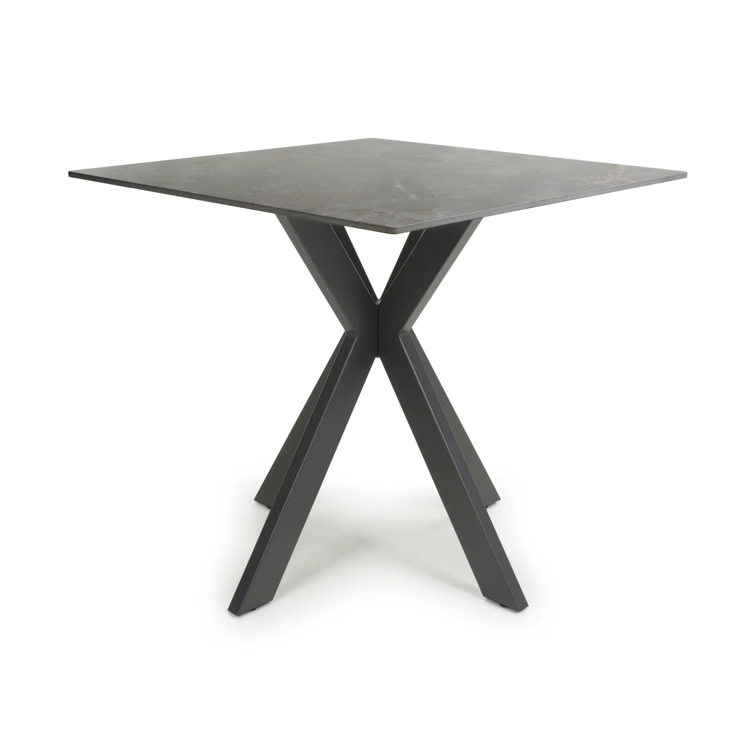 Tokyo Square 80cm Ceramic Grey Dining Table - Image 3