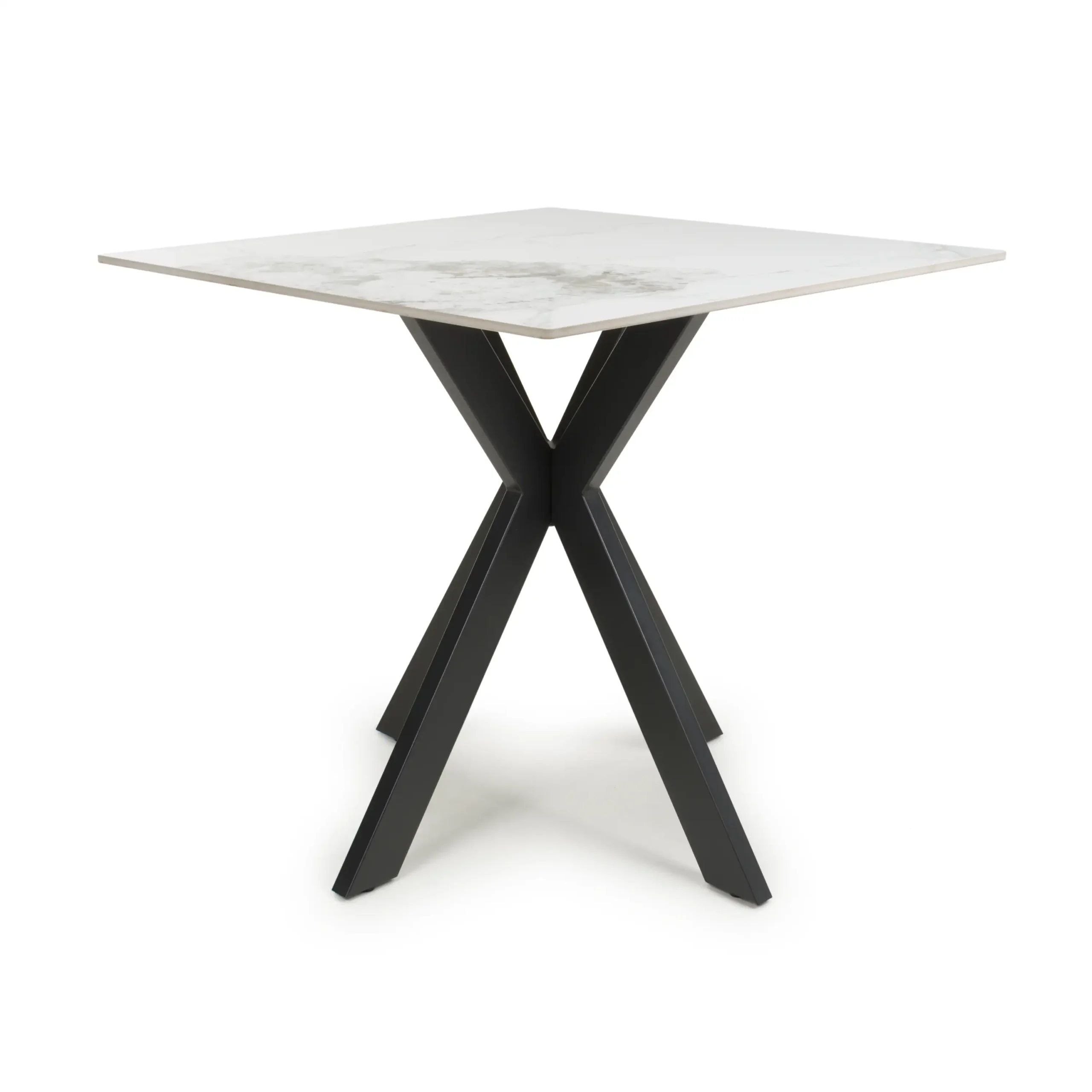 Tokyo Square 80cm Ceramic White Dining Table - Image 3