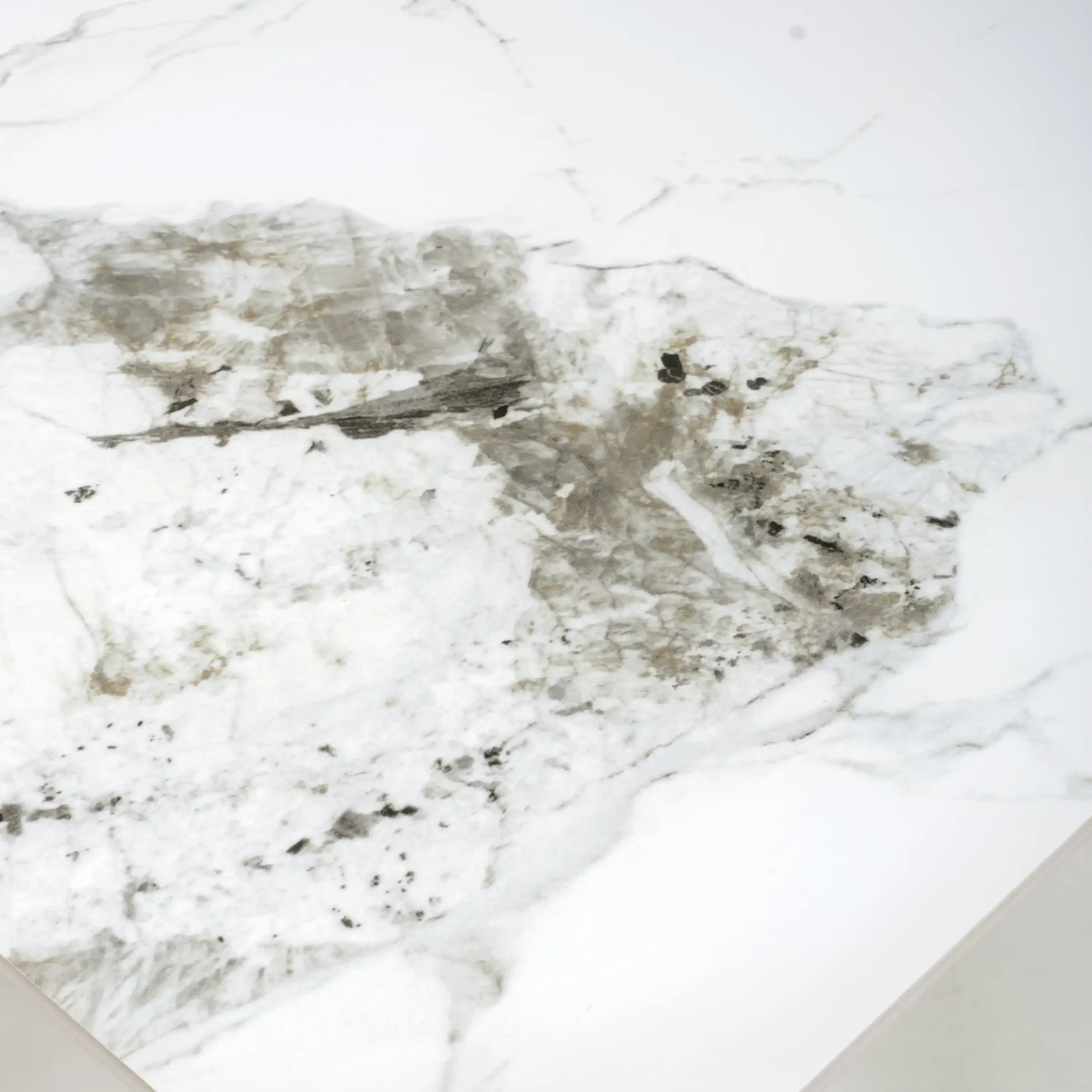 Tokyo Square 80cm Ceramic White Dining Table - Image 4