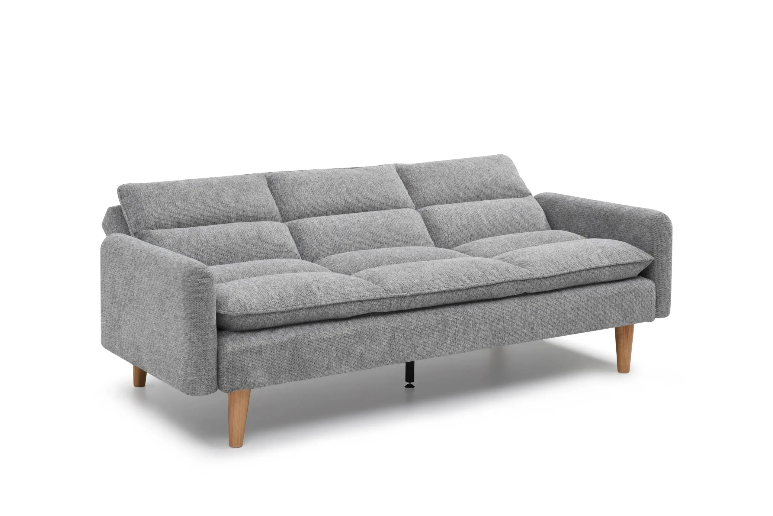 Cosy Rest Chenille Effect Light Grey Sofa Bed - Image 2