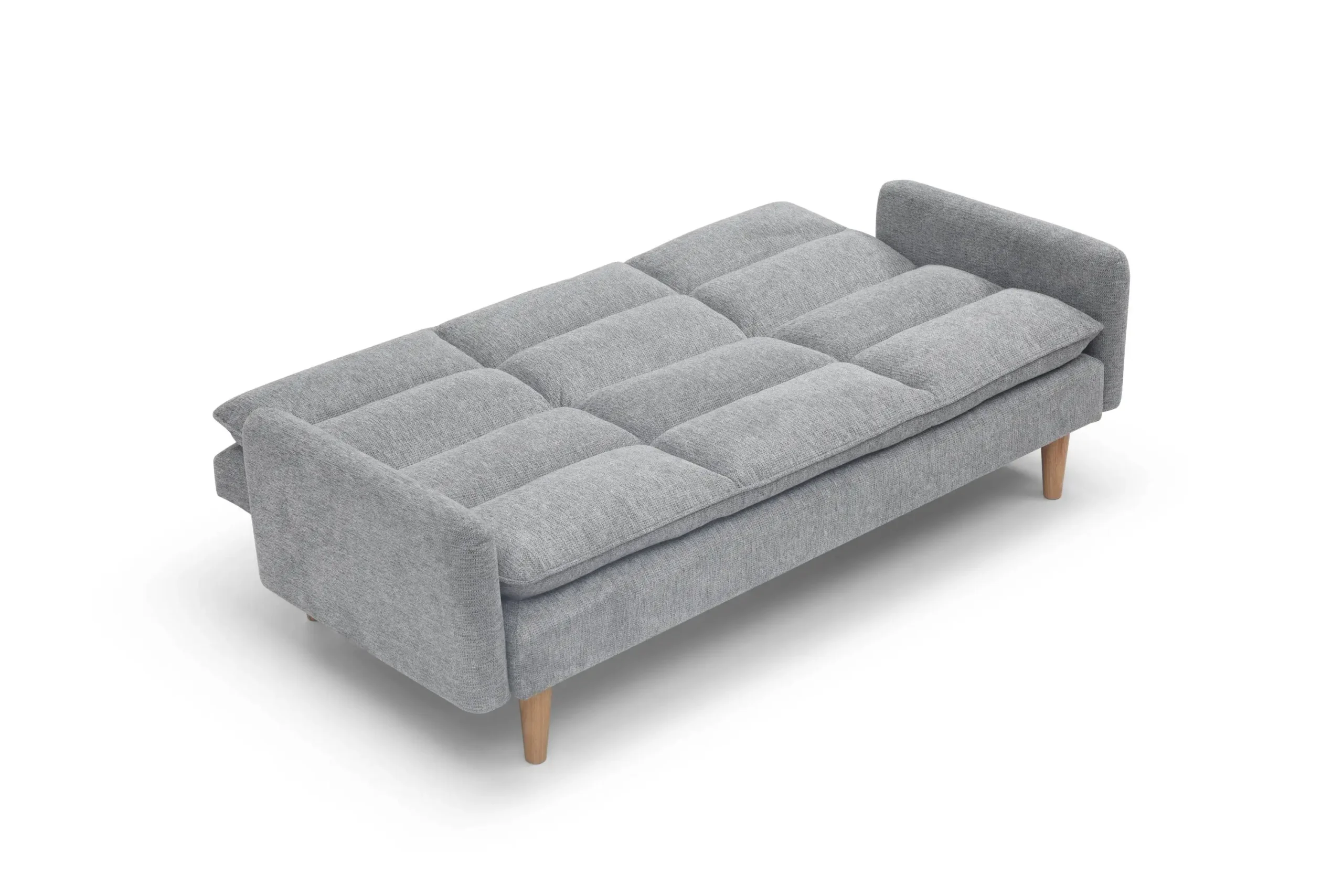 Cosy Rest Chenille Effect Light Grey Sofa Bed - Image 3