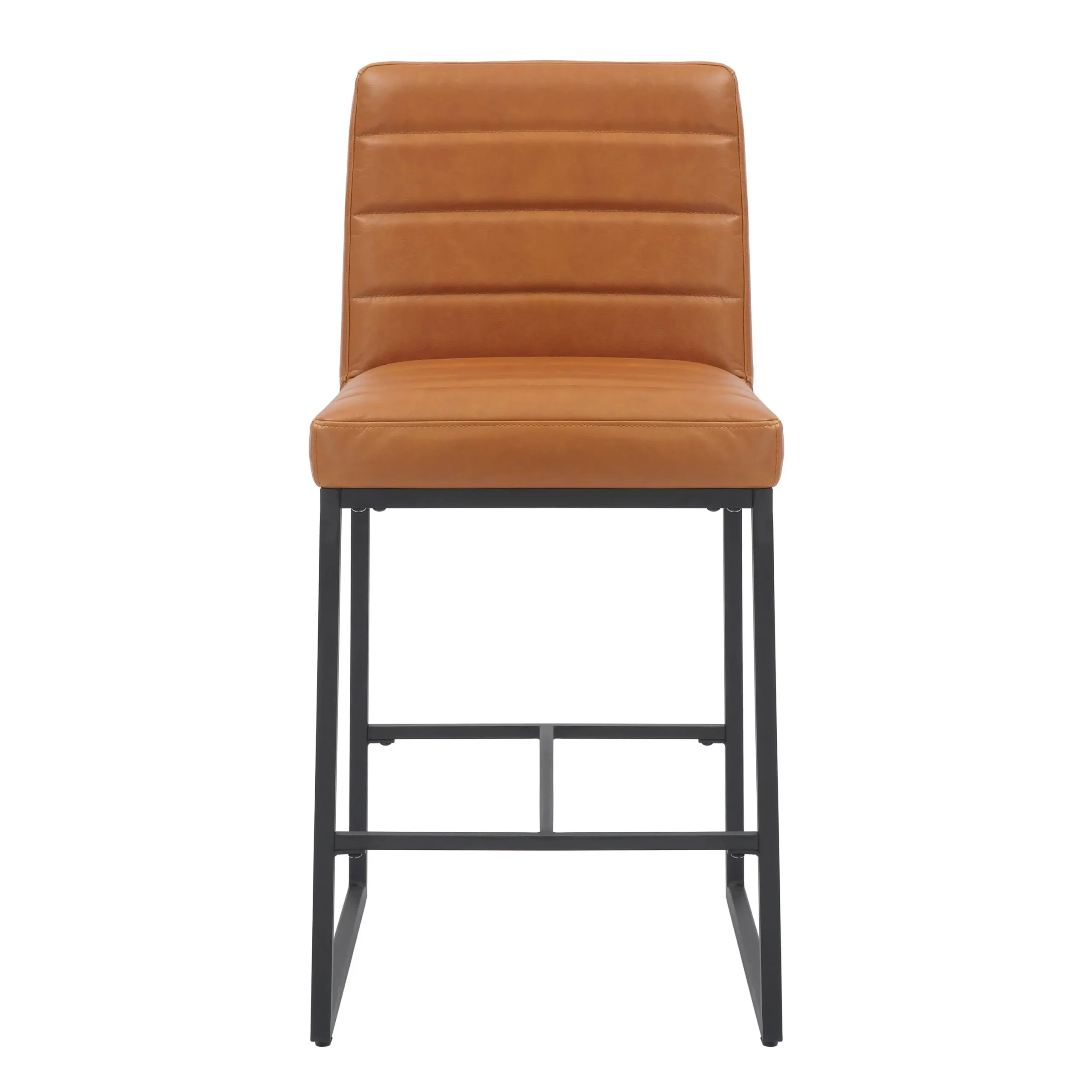 Carlton Real Leather Light Brown Bar Stool - Image 2