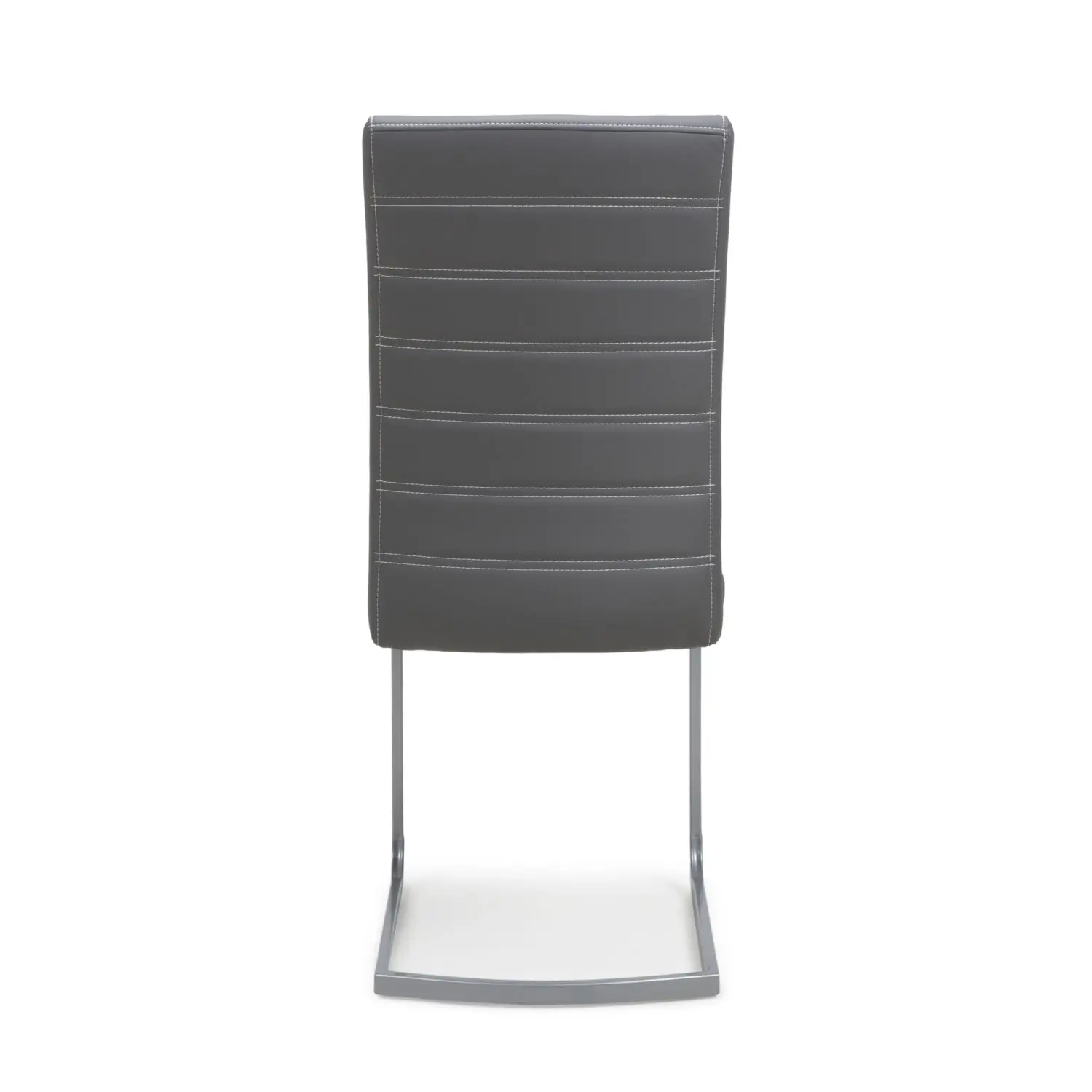 Callisto Leather Effect Grey Dining Chair - Image 5