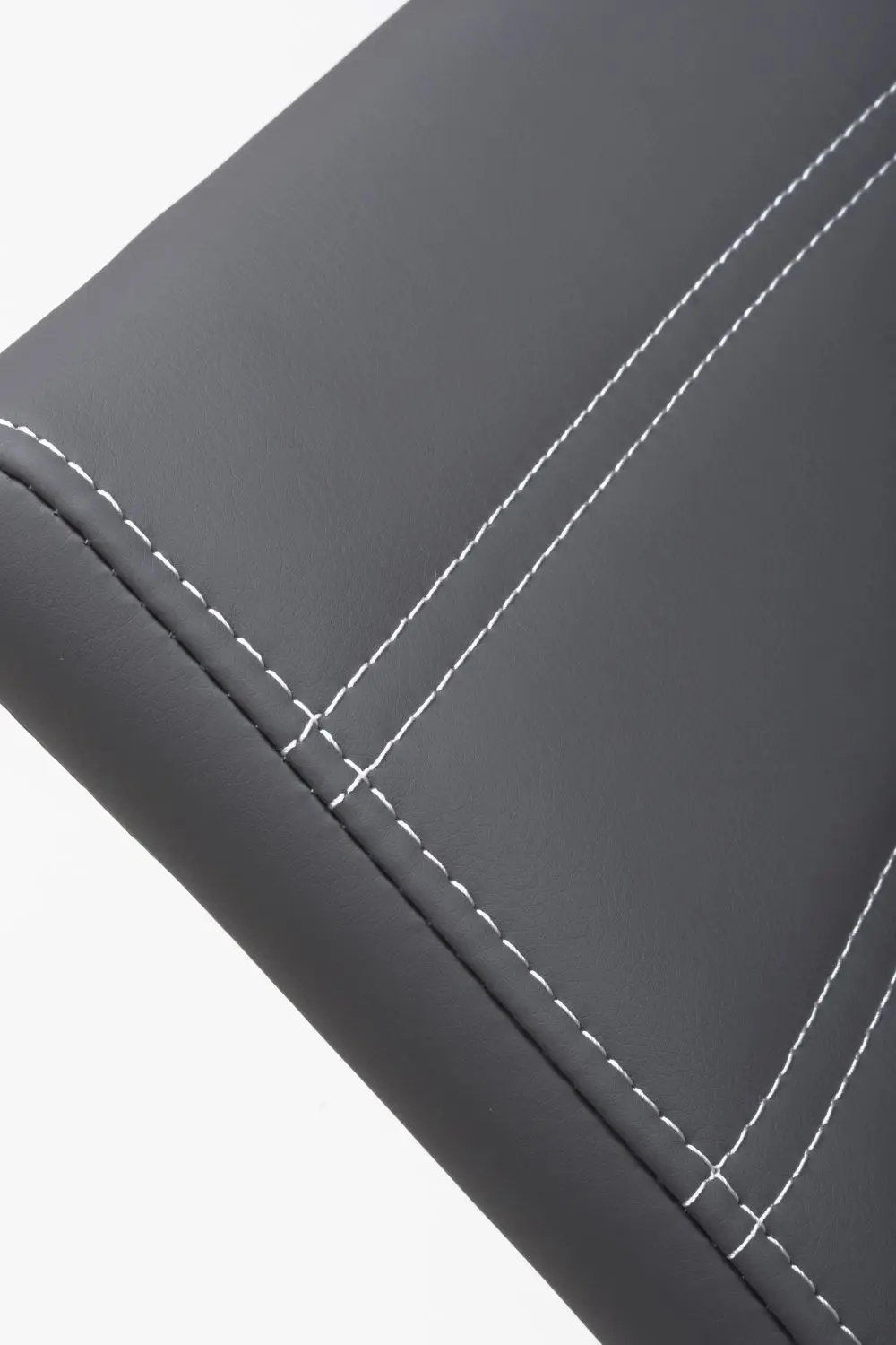 Callisto Leather Effect Grey Dining Chair - Image 8