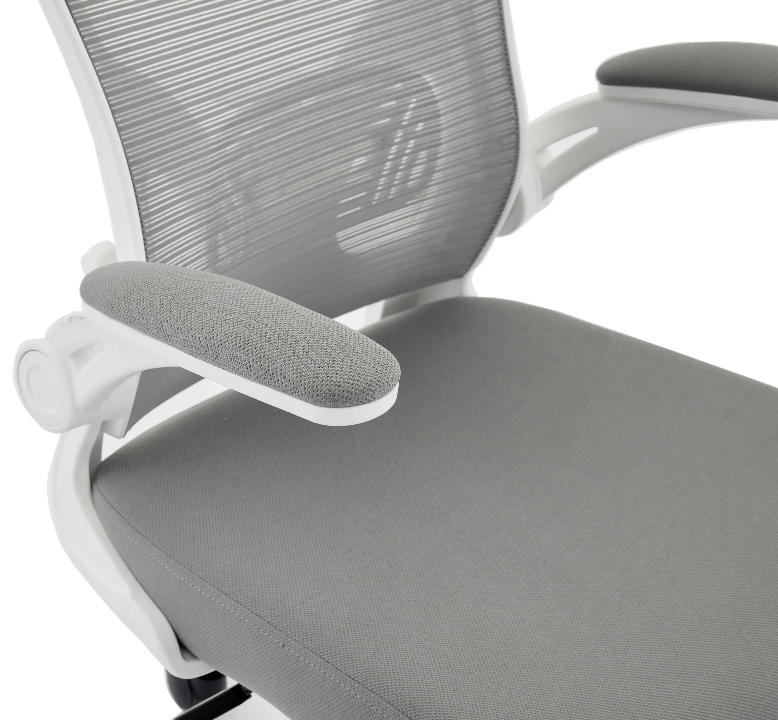 Prime Mesh Grey/White Office Chair - Image 5