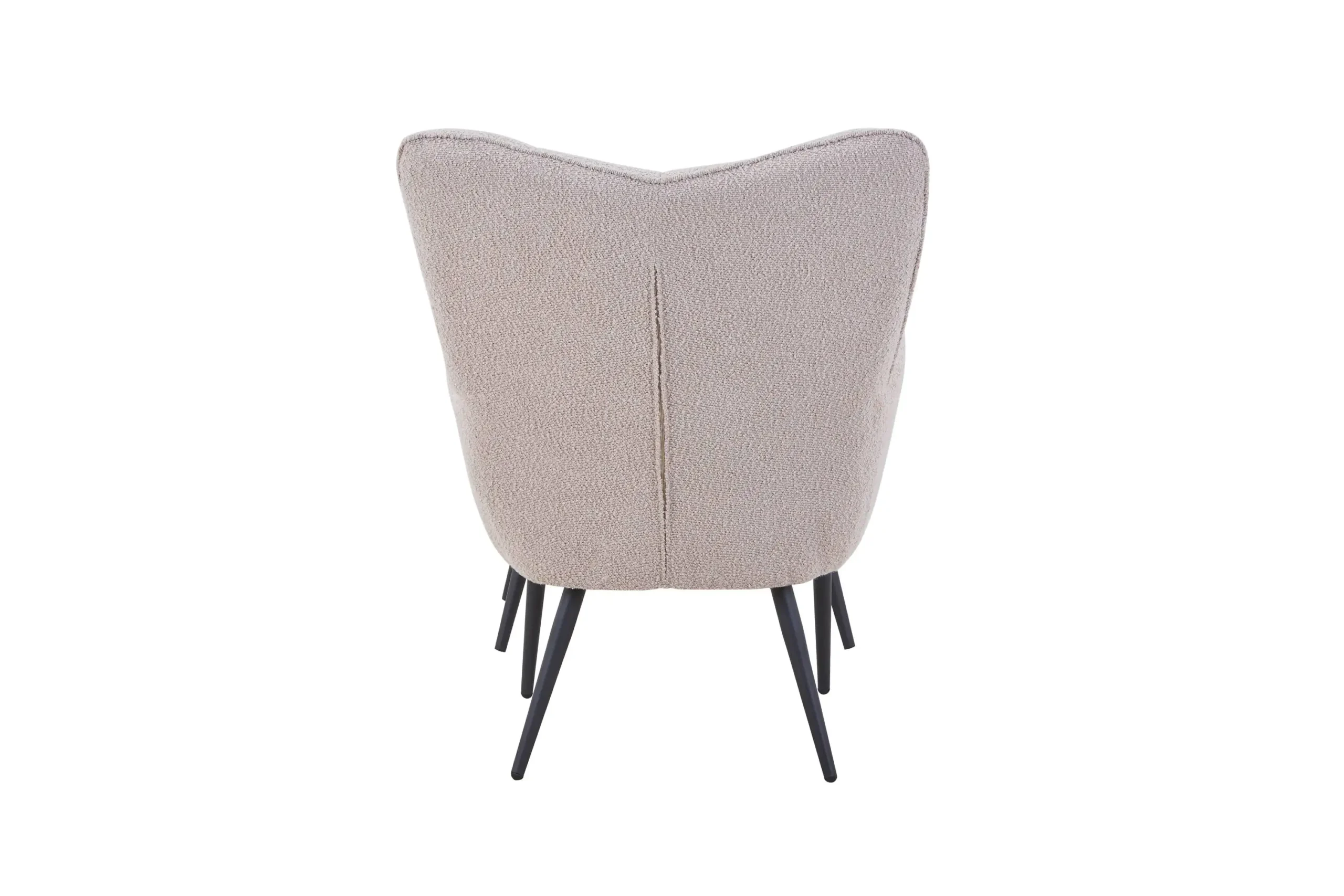 Paris Boucle Light Brown Armchair & Footstool - Image 5