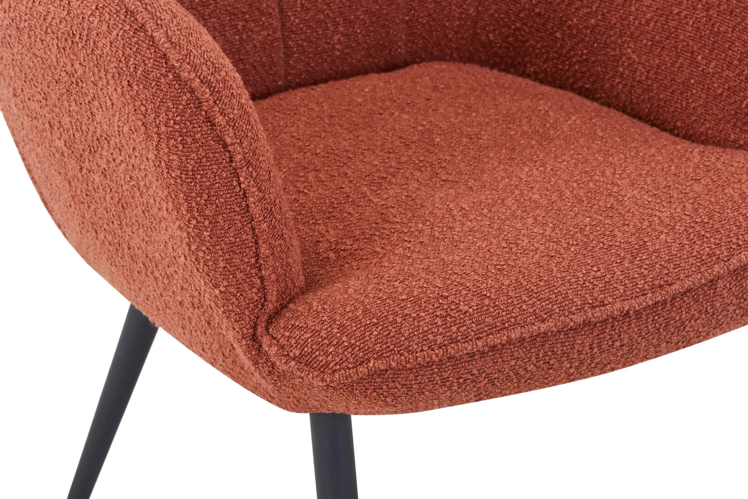 Paris Boucle Copper Armchair & Footstool - Image 6