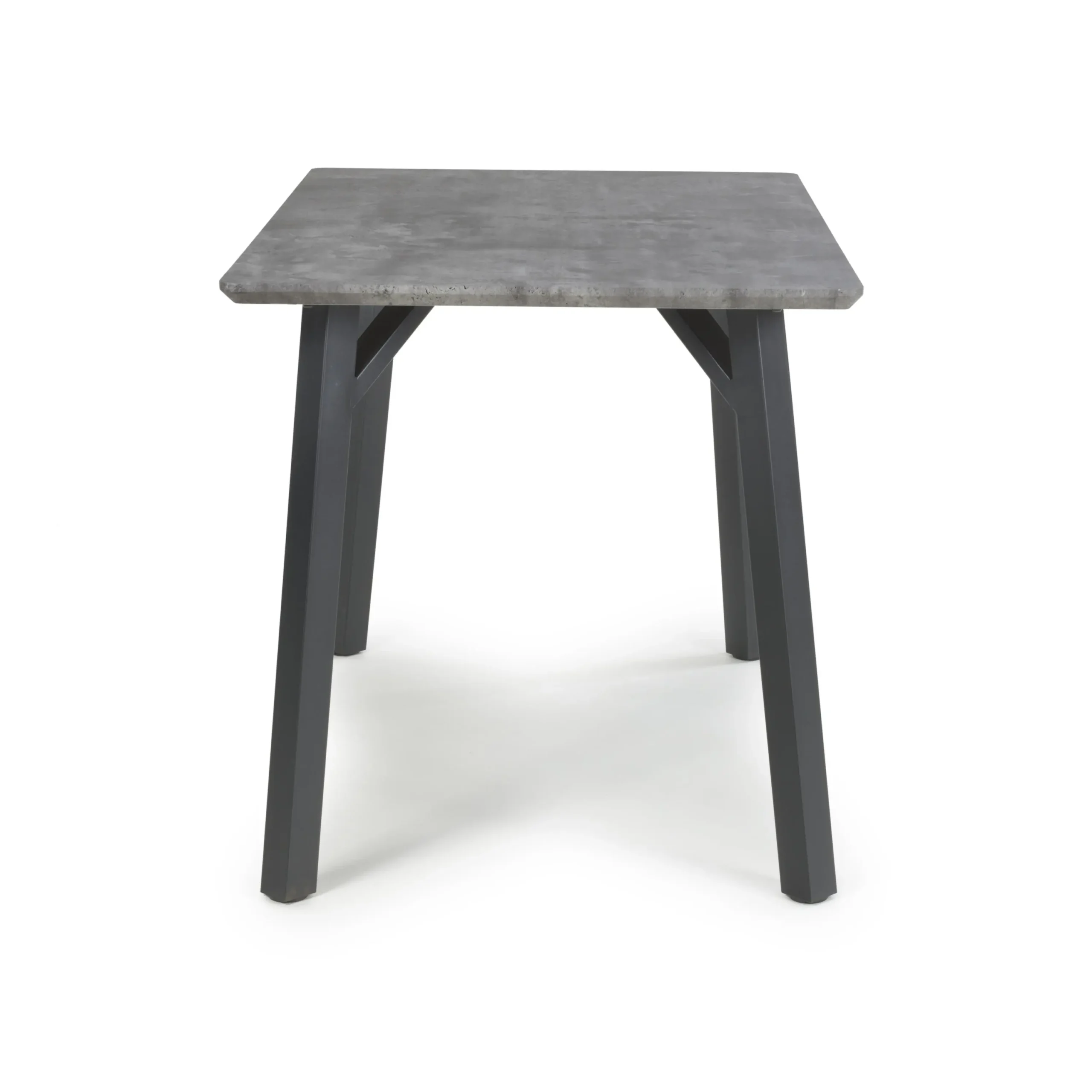 Loxdale 1.2m Grey Concrete Effect Dining Table - Image 4