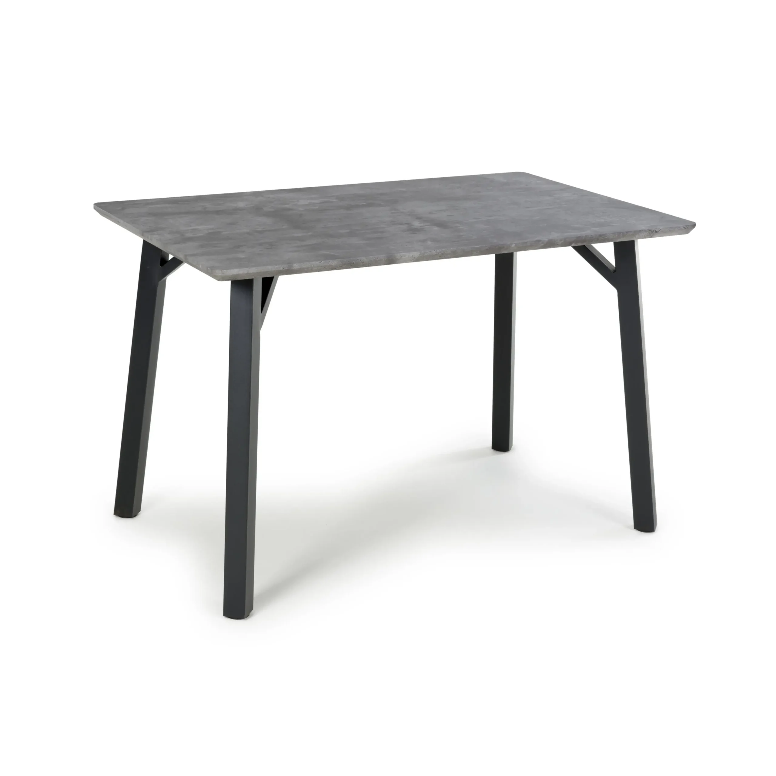 Loxdale 1.2m Grey Concrete Effect Dining Table