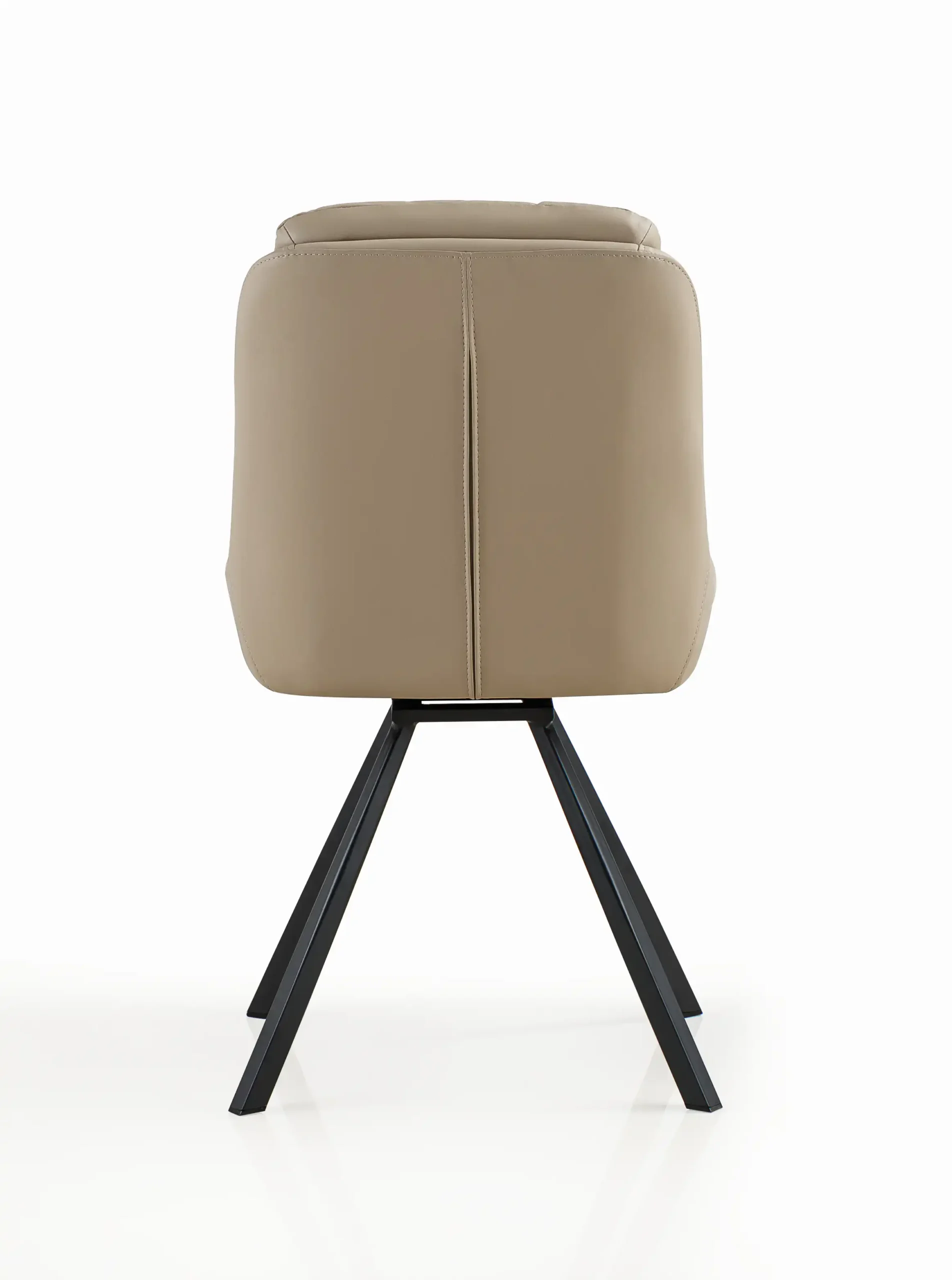 Arnhem Leather Effect Cream Dining Chair - Image 4
