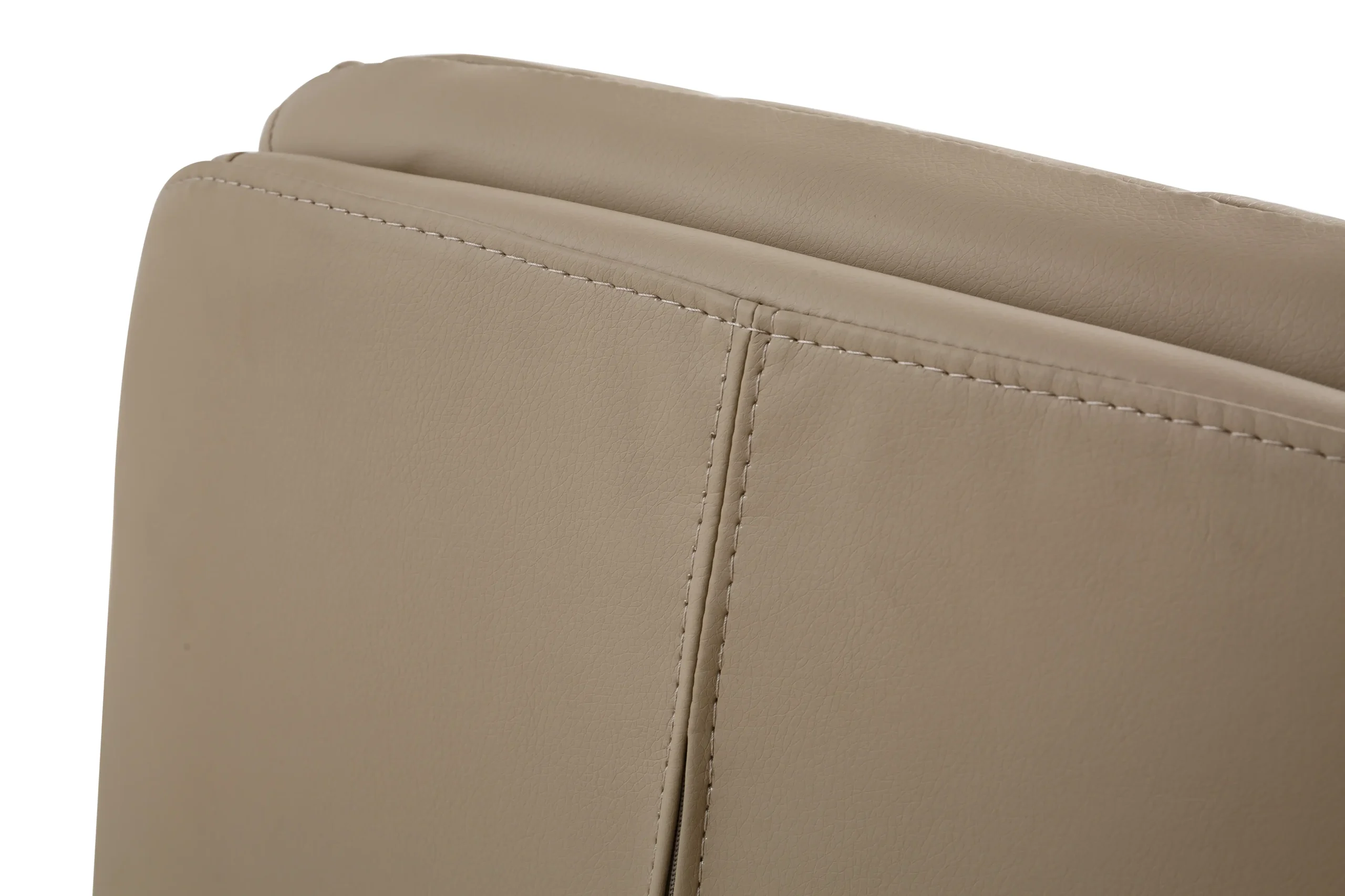 Arnhem Leather Effect Cream Dining Chair - Image 6