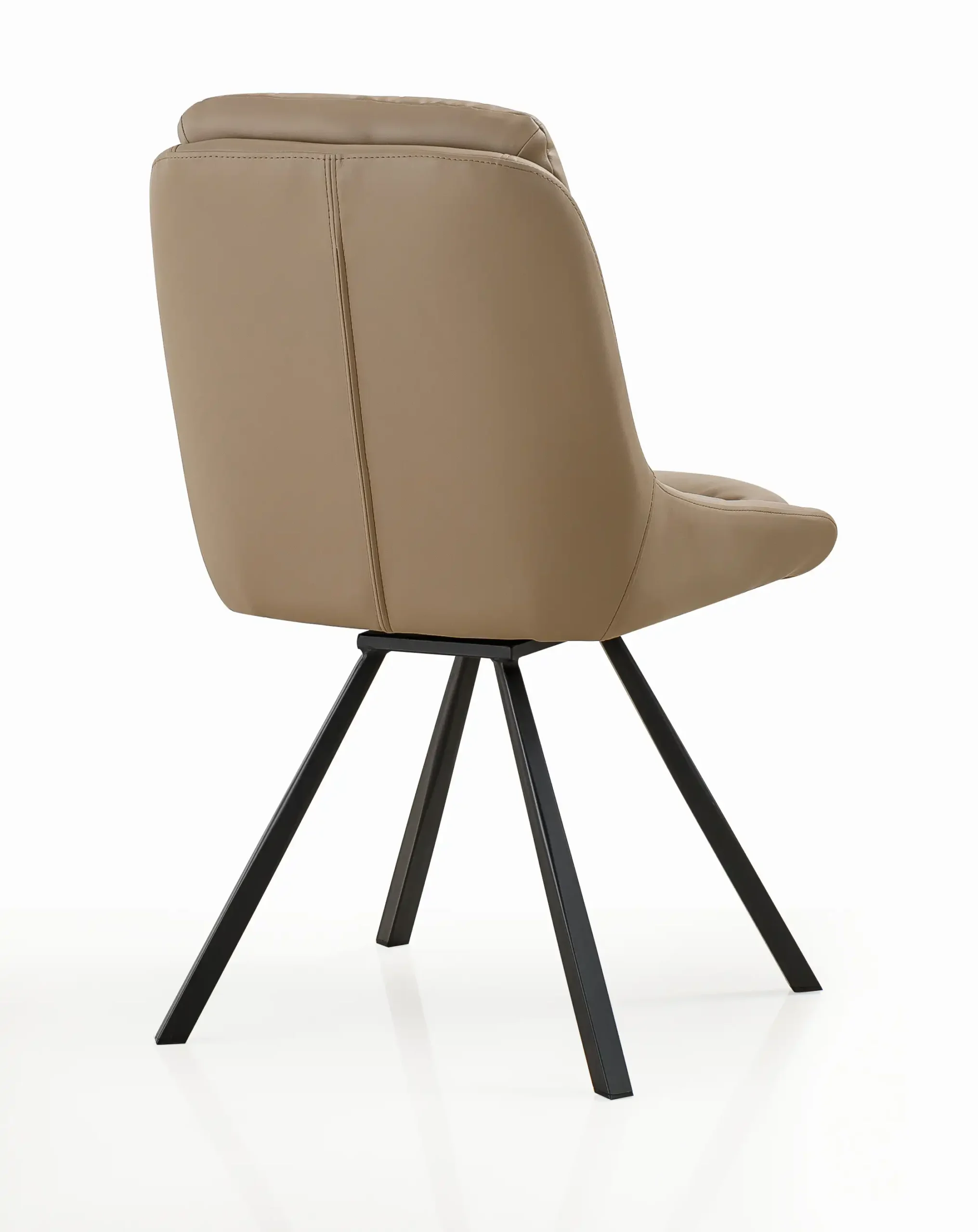 Arnhem Leather Effect Mink Dining Chair - Image 2