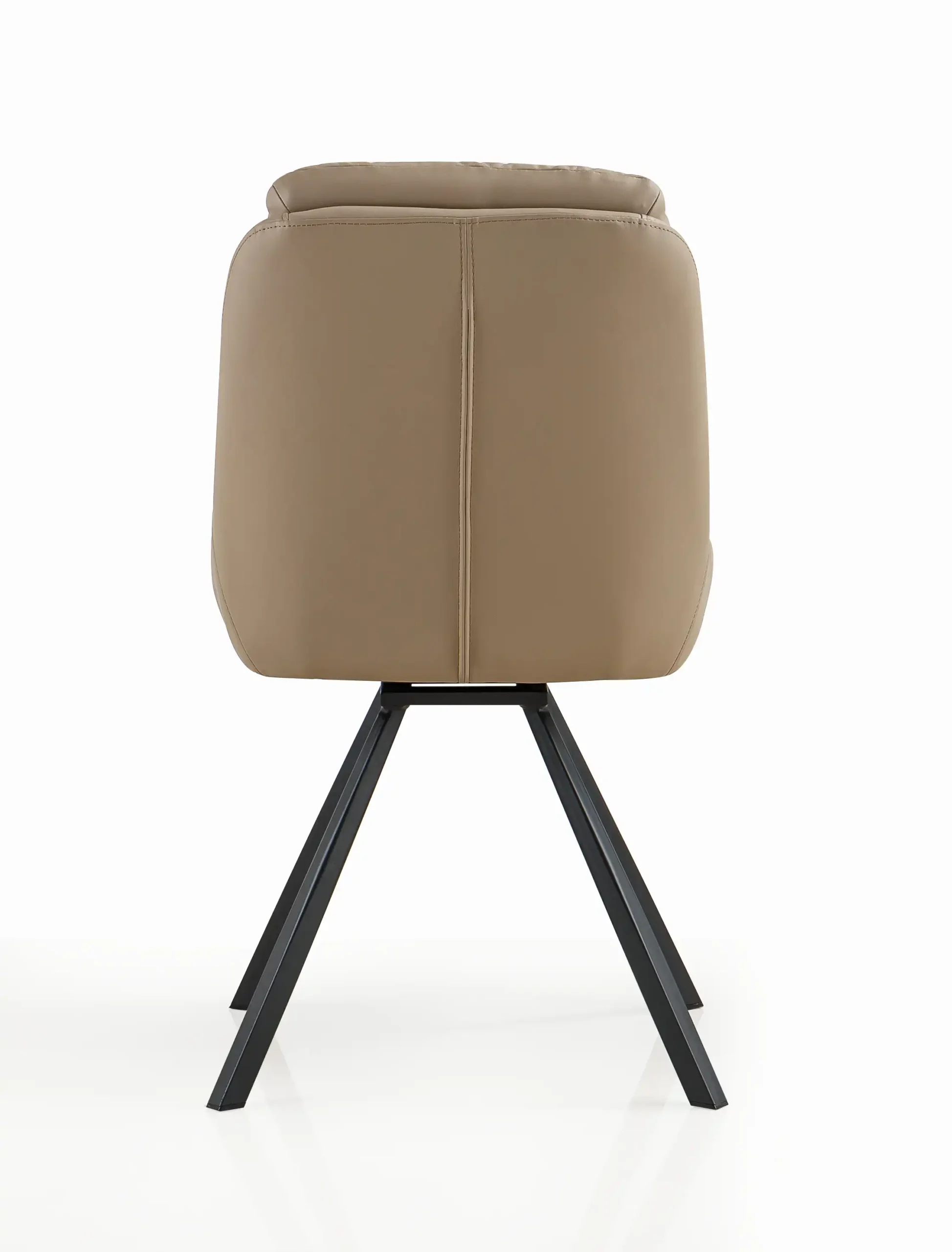 Arnhem Leather Effect Mink Dining Chair - Image 4