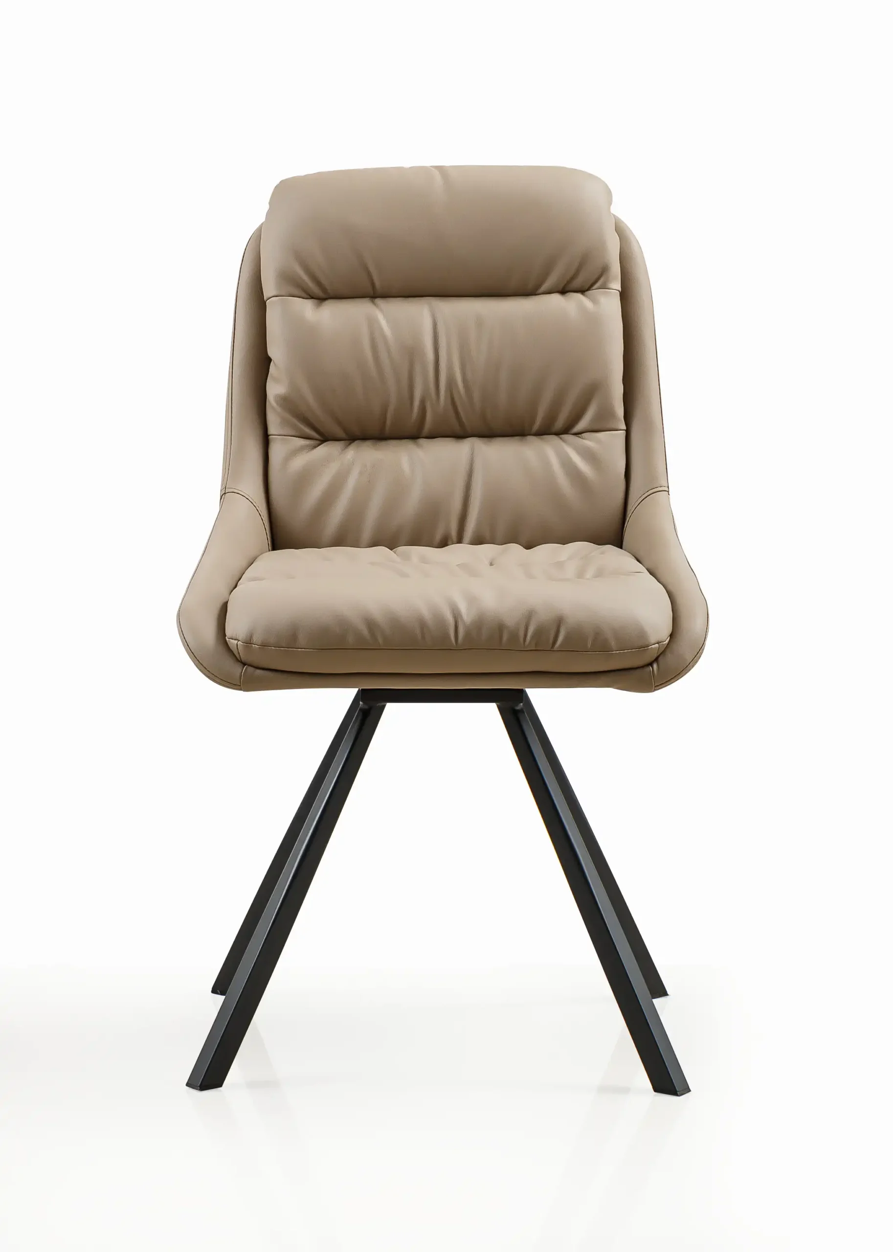 Arnhem Leather Effect Mink Dining Chair - Image 5