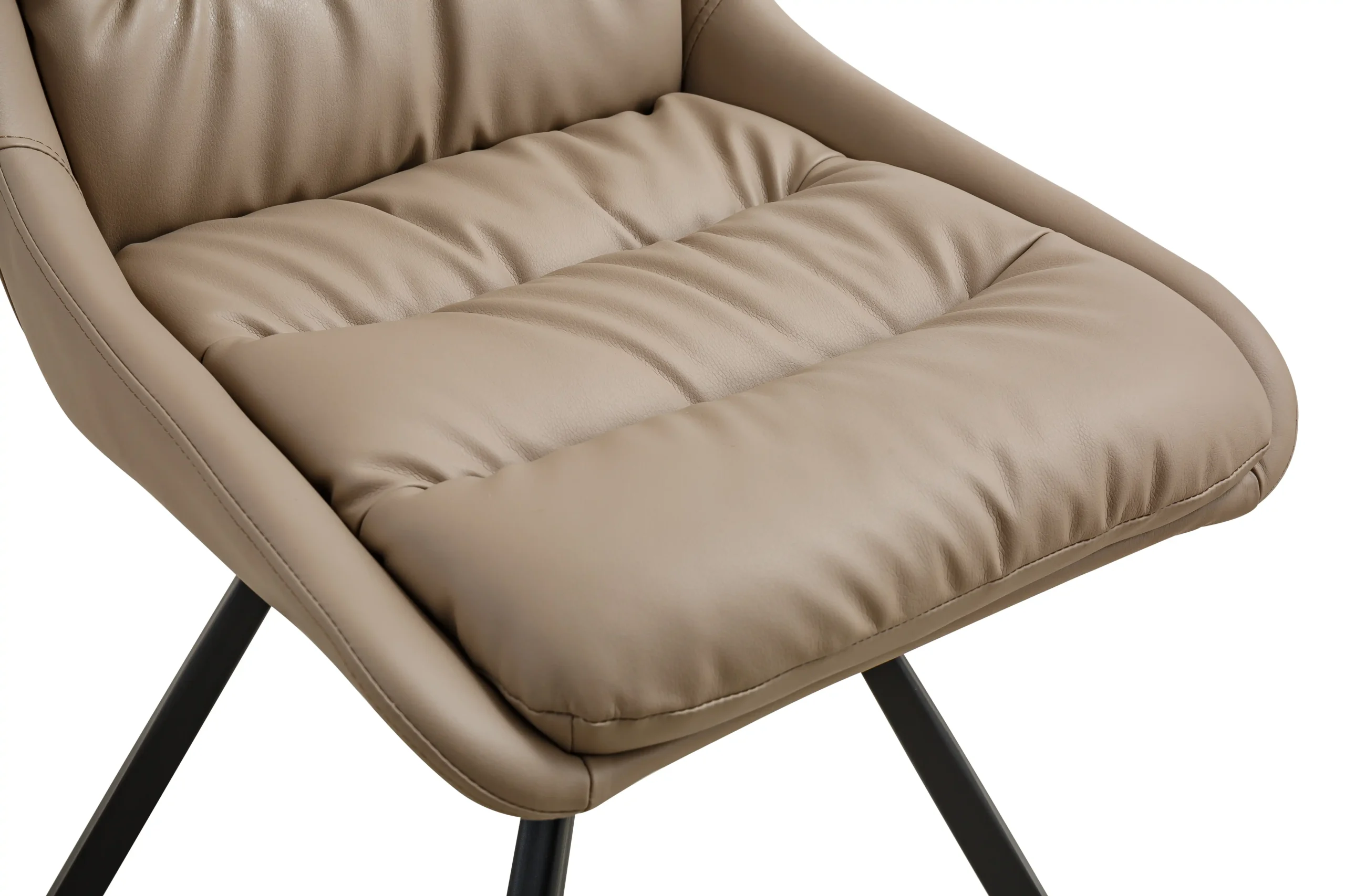 Arnhem Leather Effect Mink Dining Chair - Image 7