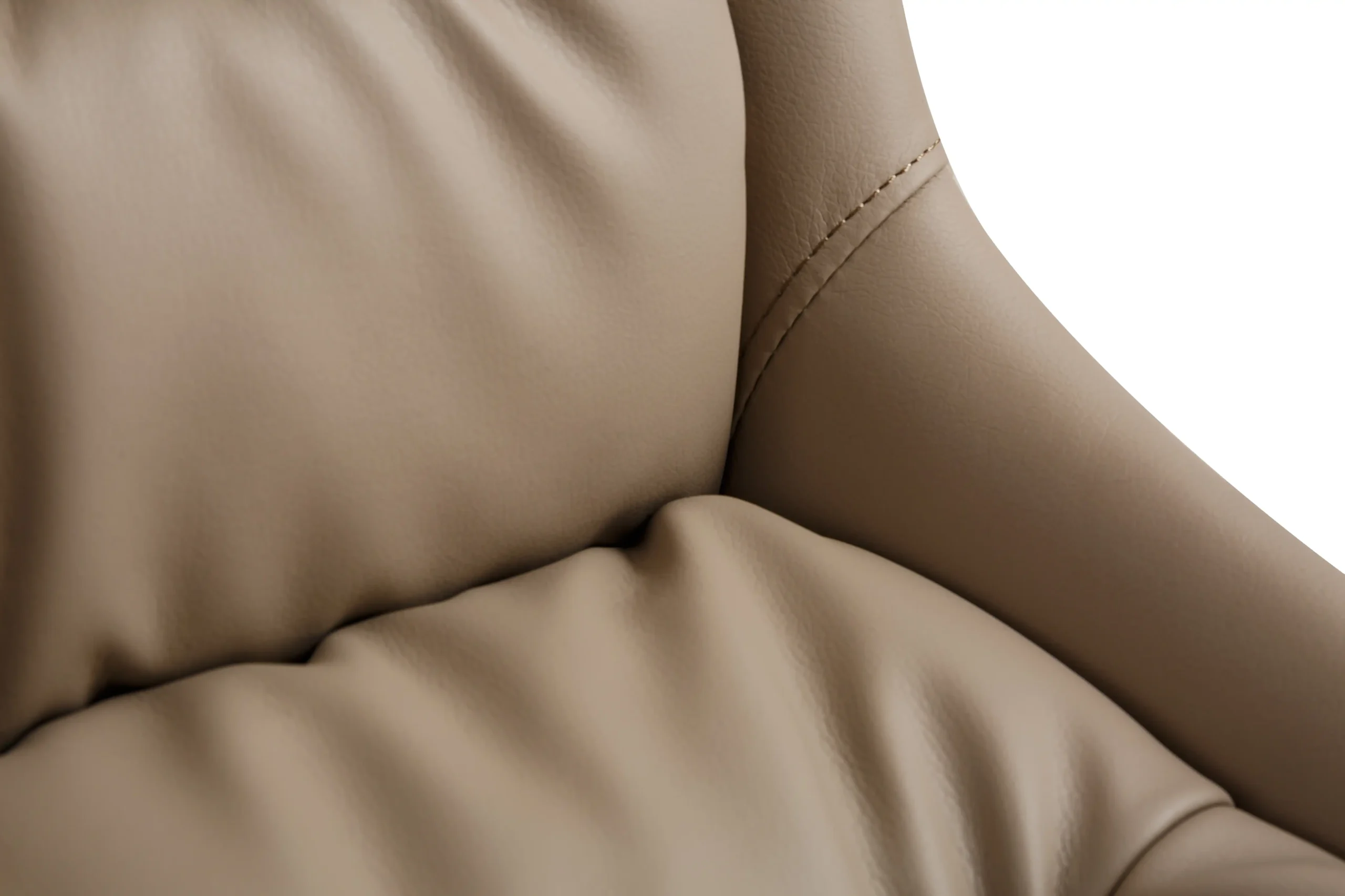 Arnhem Leather Effect Mink Dining Chair - Image 9