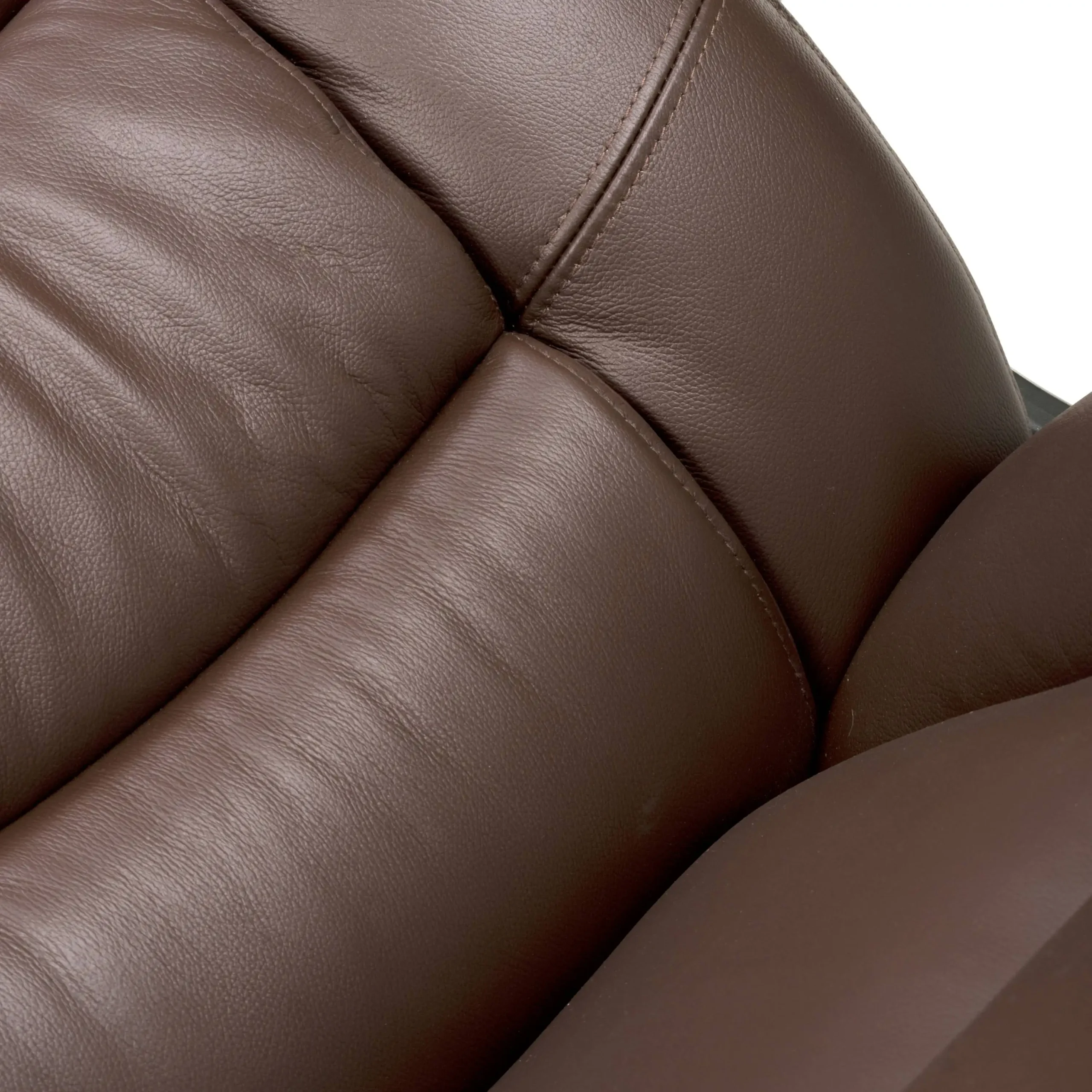 Regent Executive Leather Faced Brown Office Chair - Image 9