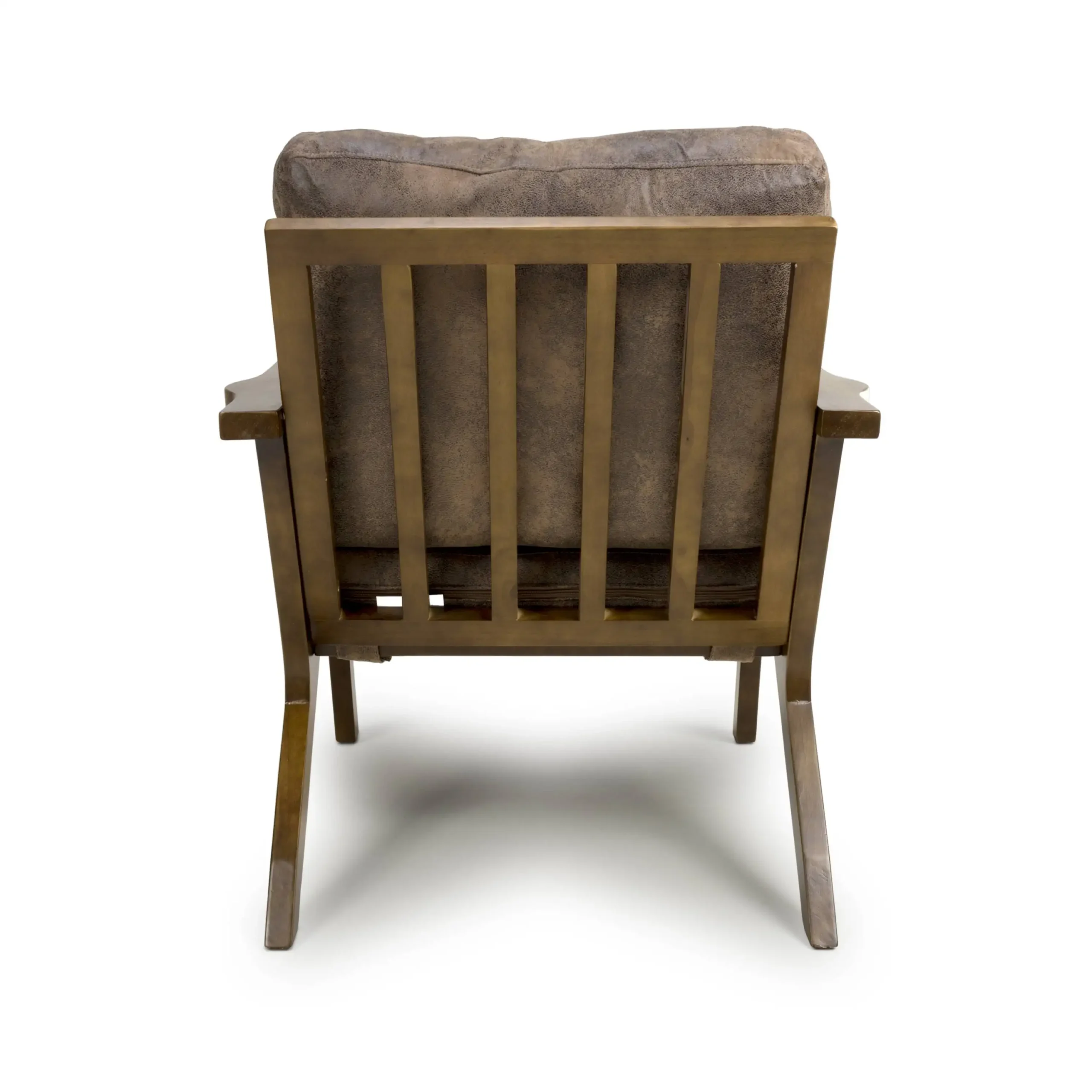 Hampton Suede Effect Brown Accent Chair - Image 5