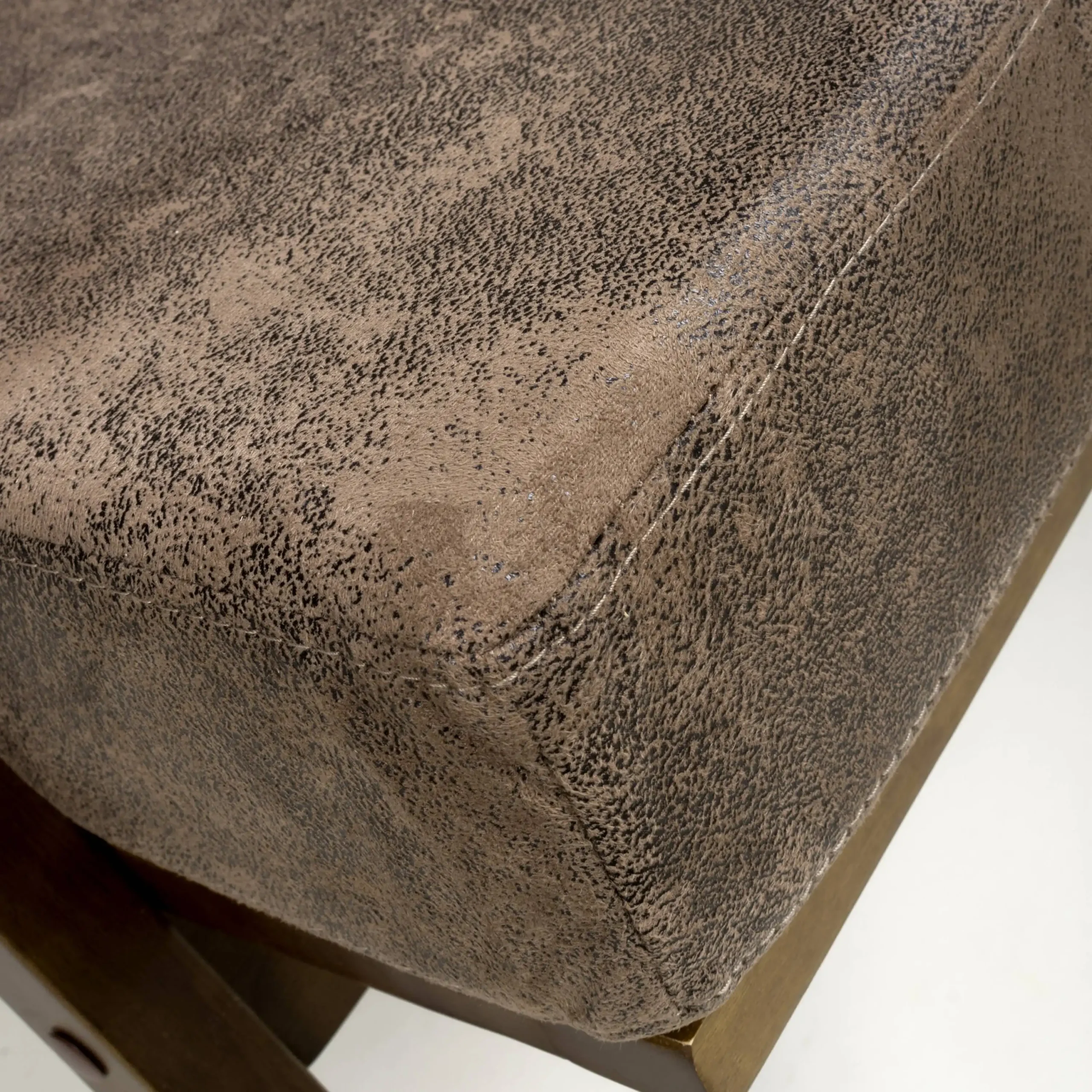 Hampton Suede Effect Brown Accent Chair - Image 6