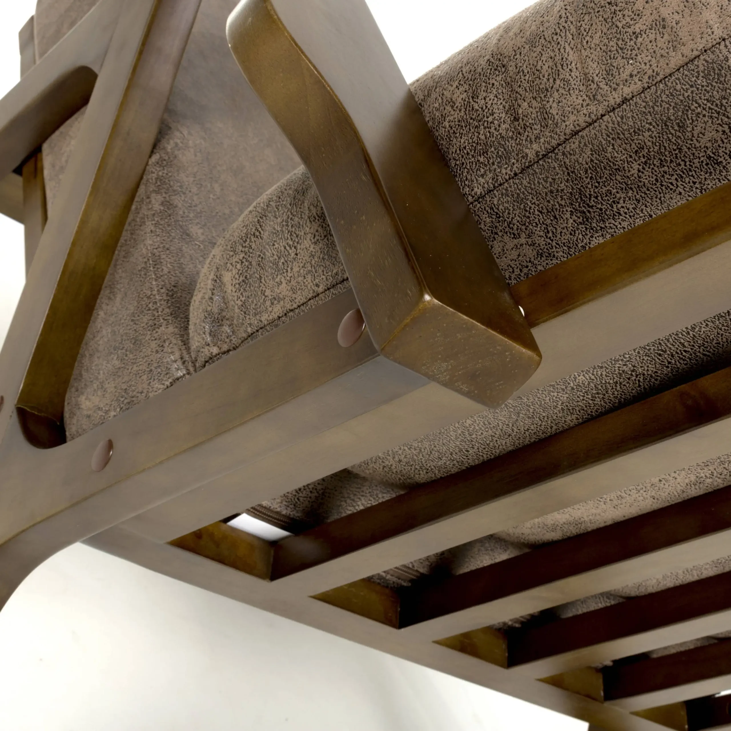 Hampton Suede Effect Brown Accent Chair - Image 9