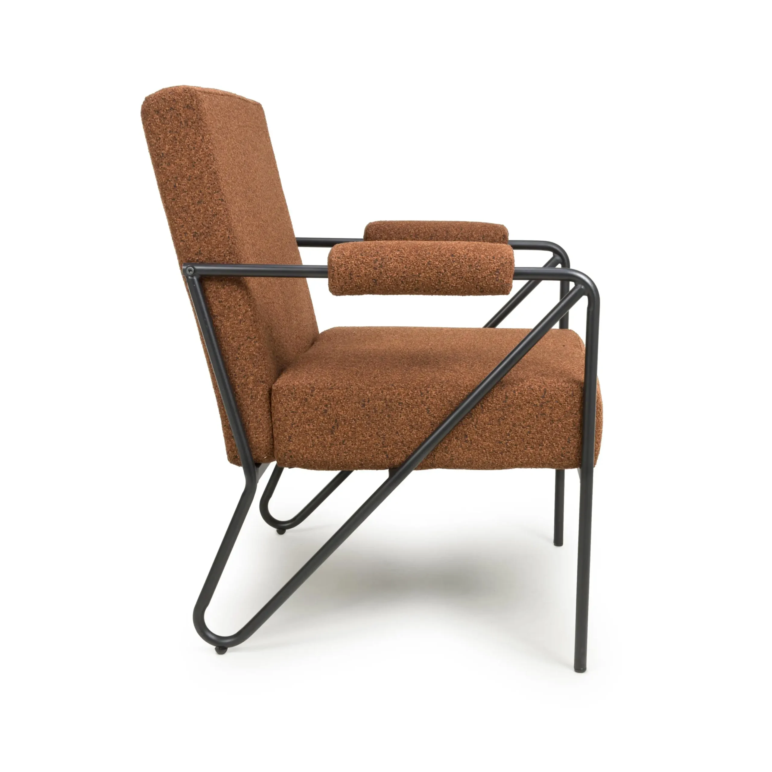 Oslo Speckled Burnt Orange Armchair - Image 3