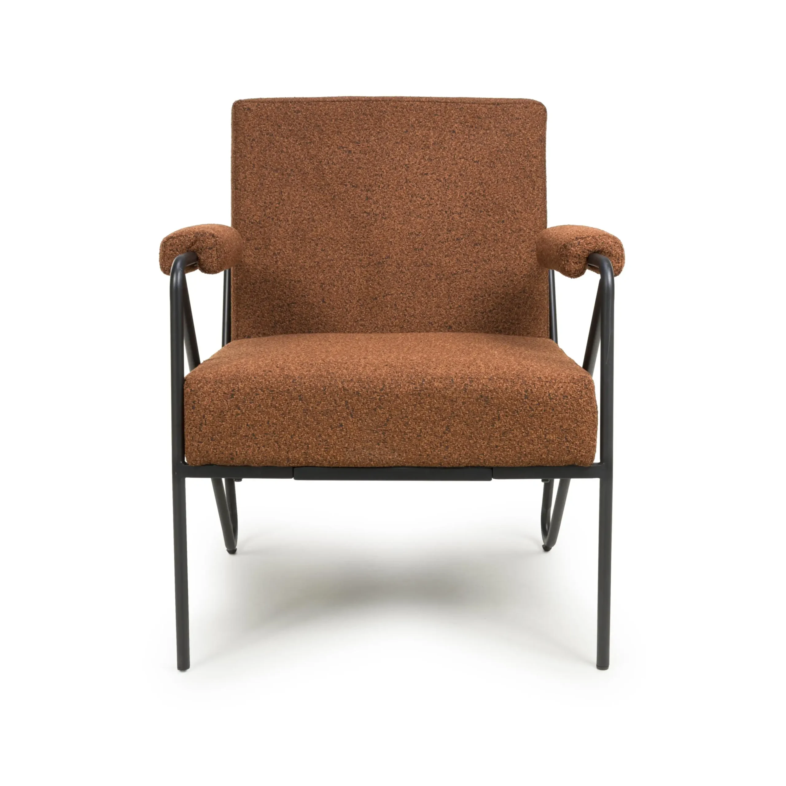 Oslo Speckled Burnt Orange Armchair - Image 4