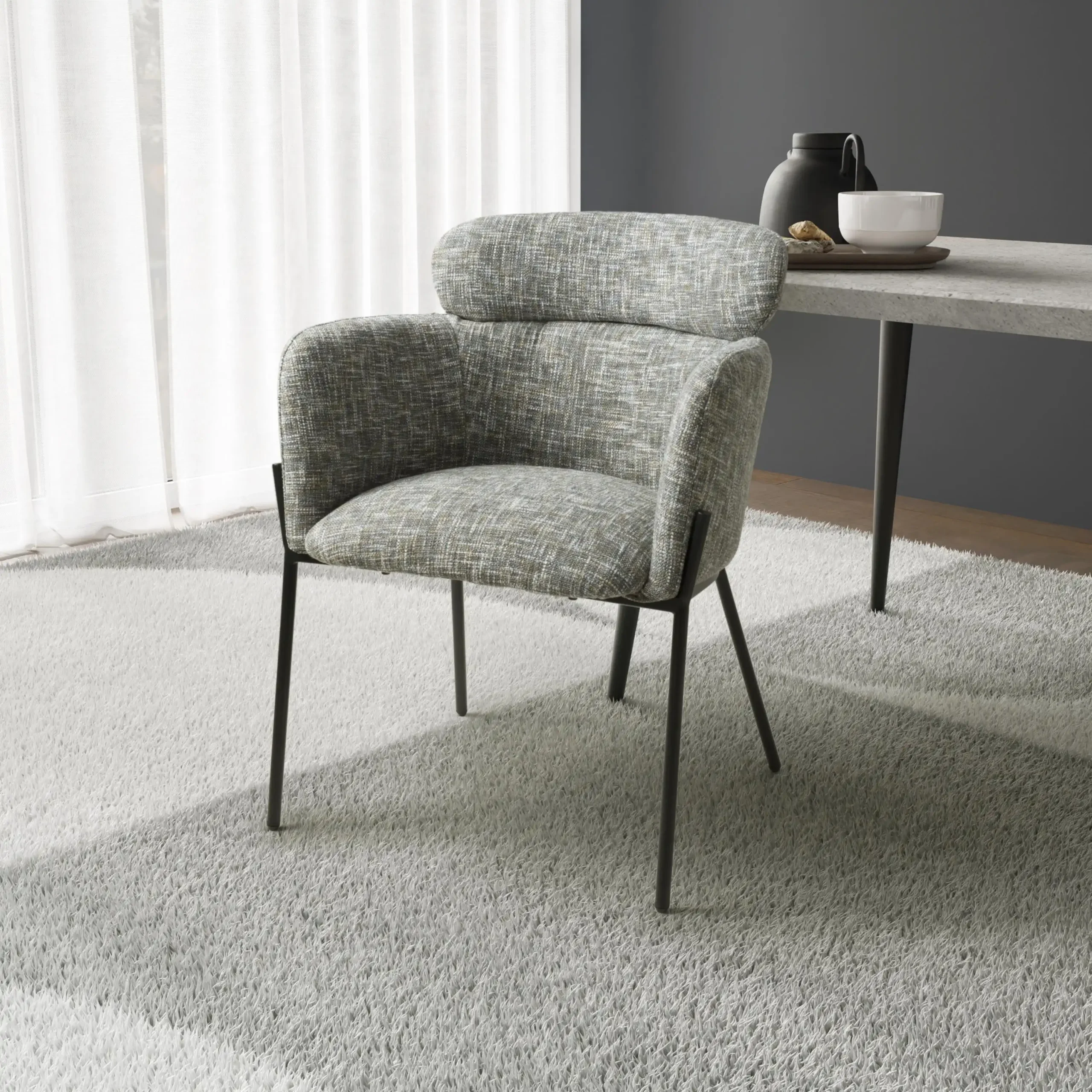 Rome Moss Heather Accent Chair - Image 10