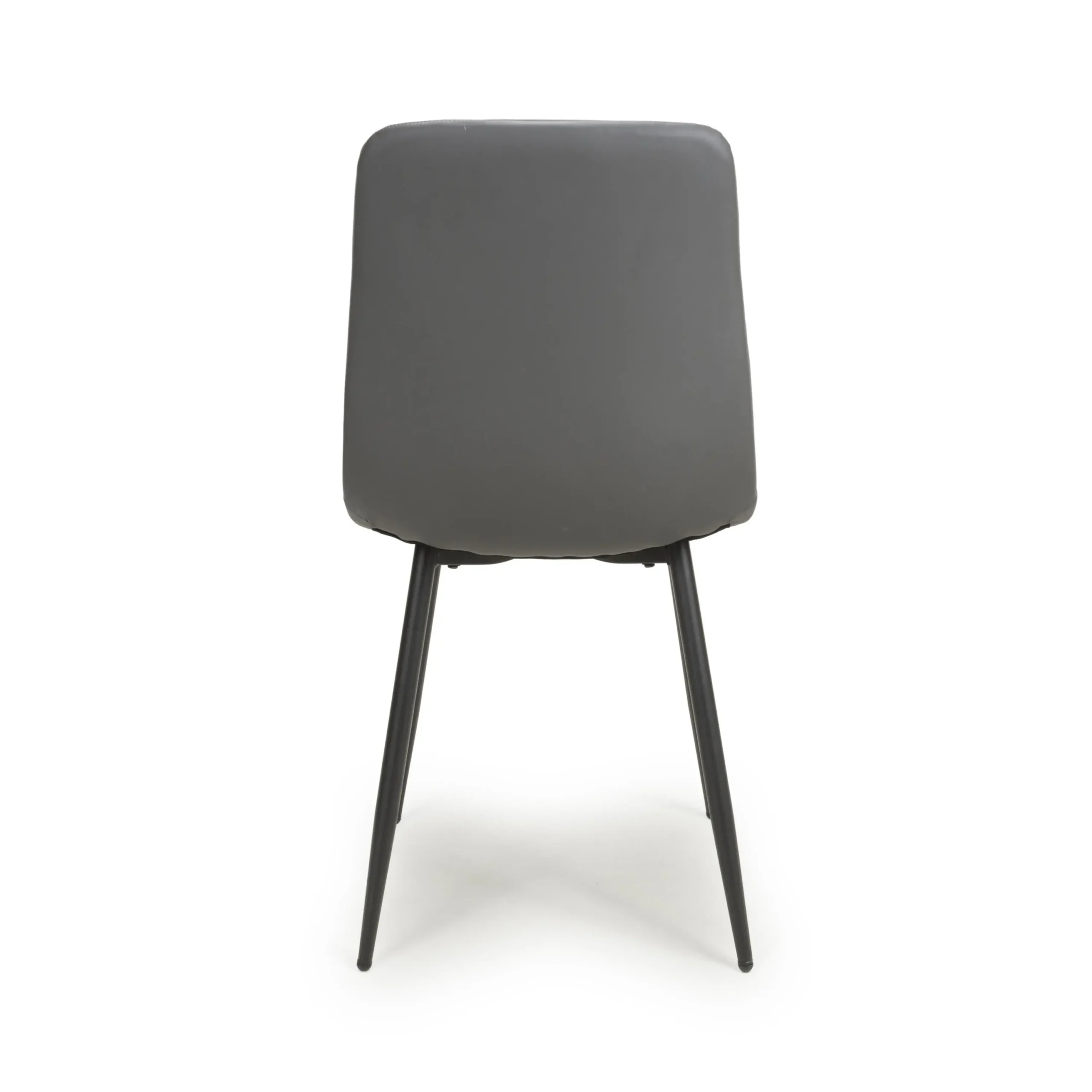 Madison Leather Effect Grey Dining Chair - Image 5