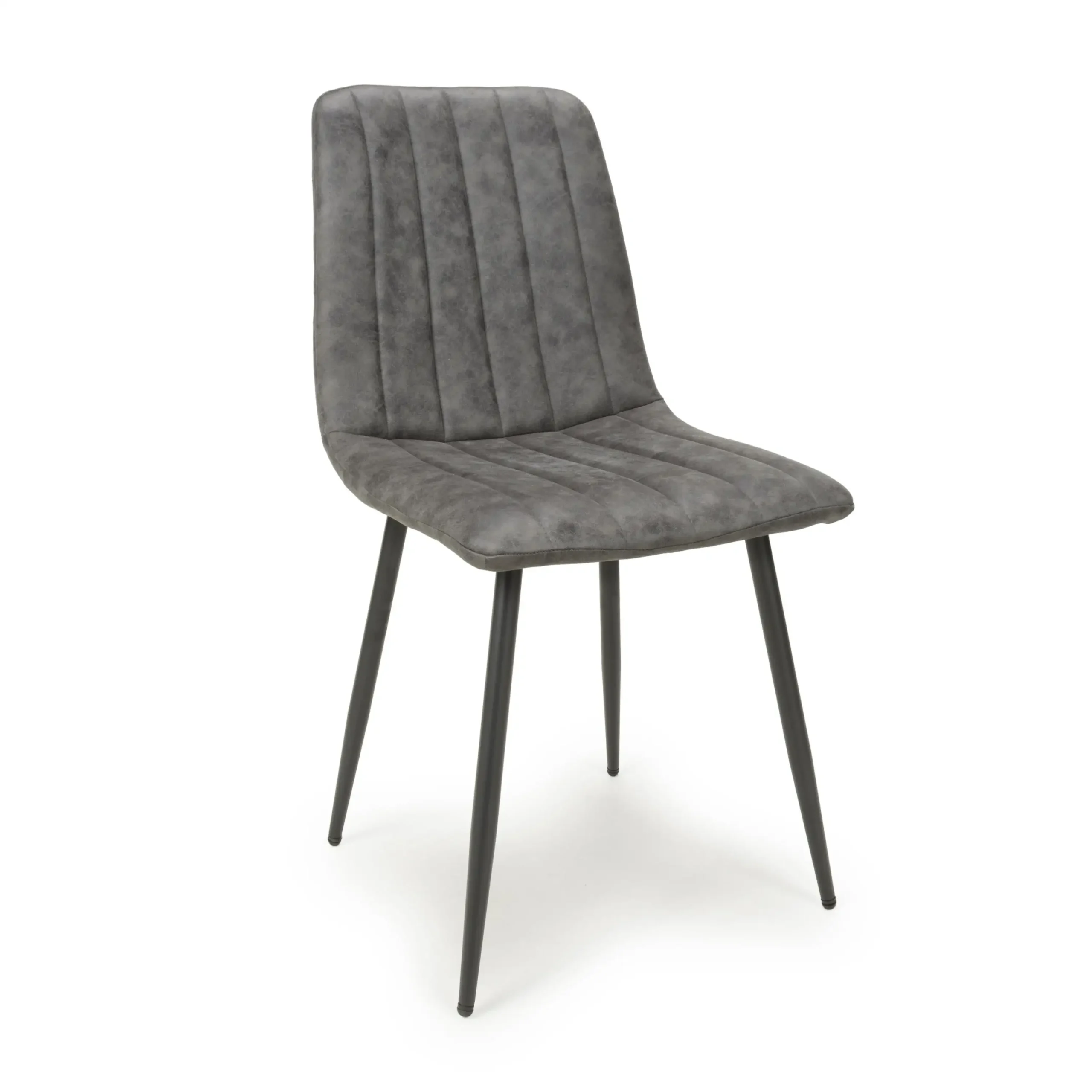 Lisbon Microfibre Grey Dining Chair