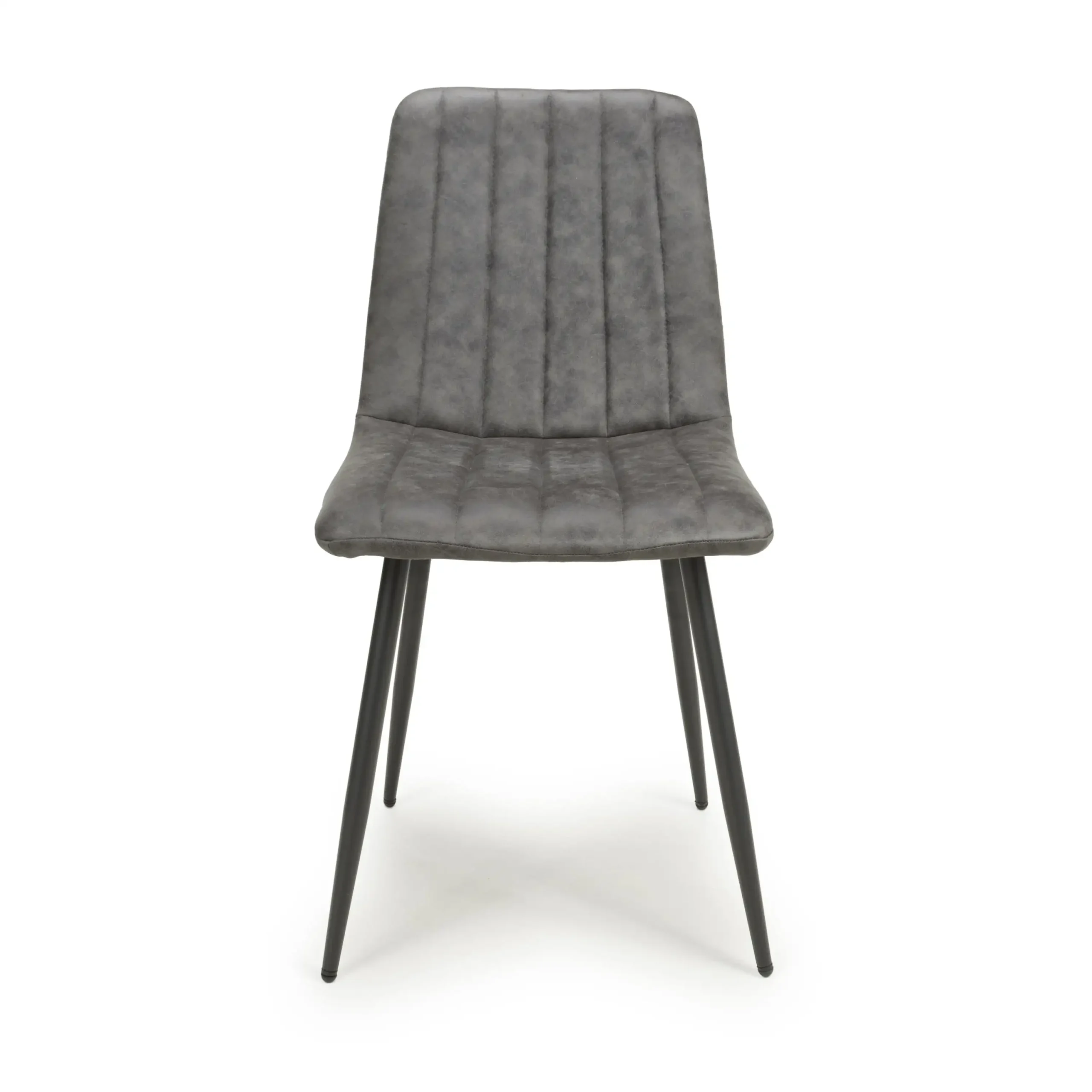 Lisbon Microfibre Grey Dining Chair - Image 4