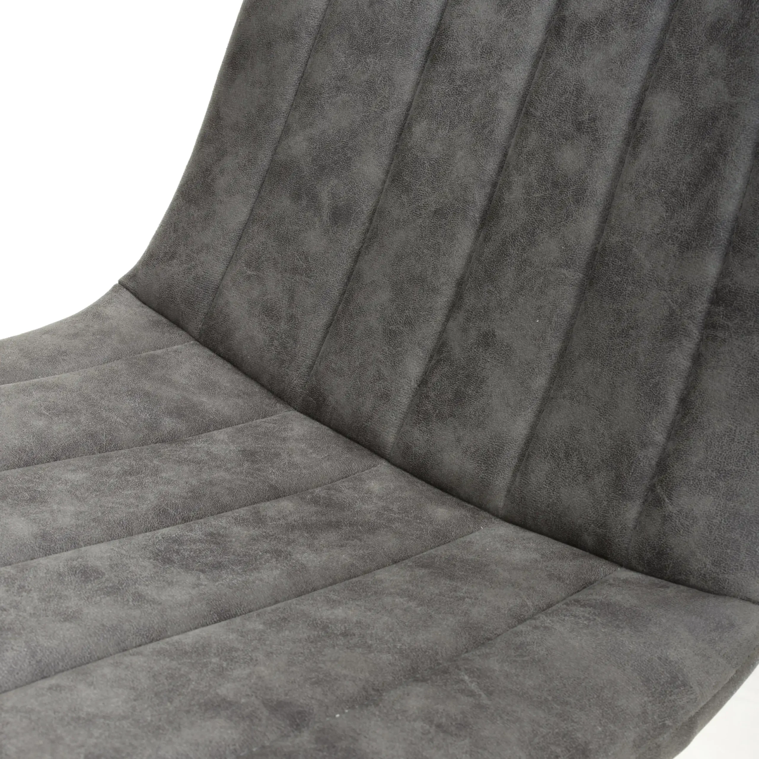 Lisbon Microfibre Grey Dining Chair - Image 6