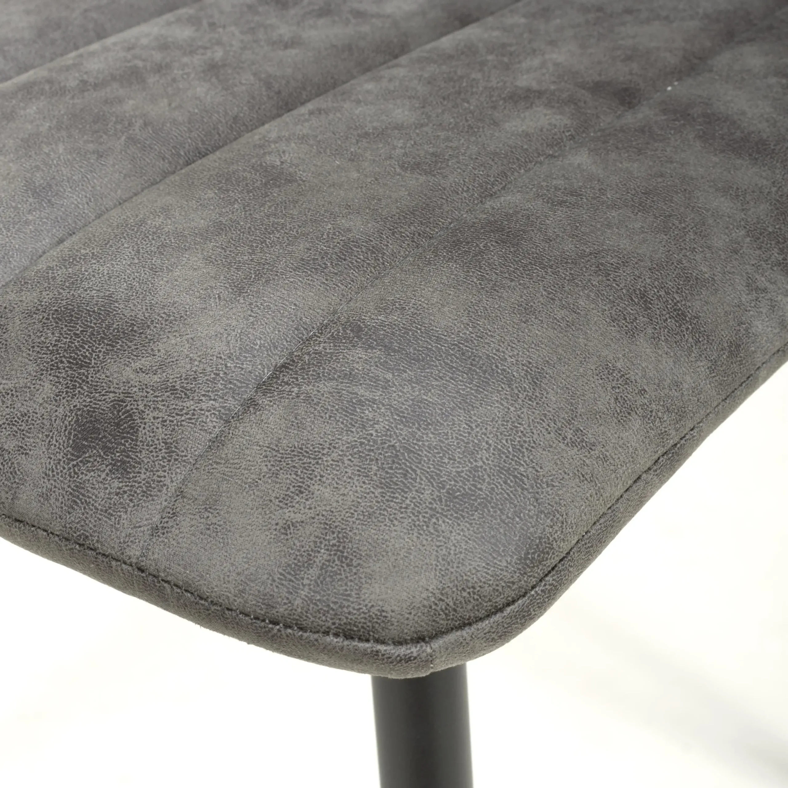 Lisbon Microfibre Grey Dining Chair - Image 7