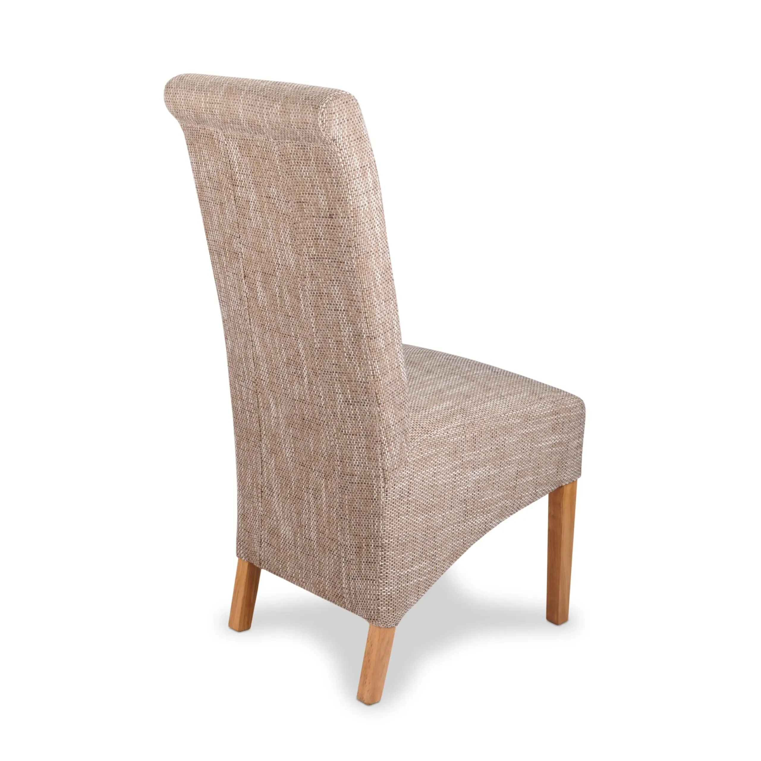 Krista Tweed Oatmeal Dining Chair - Image 2