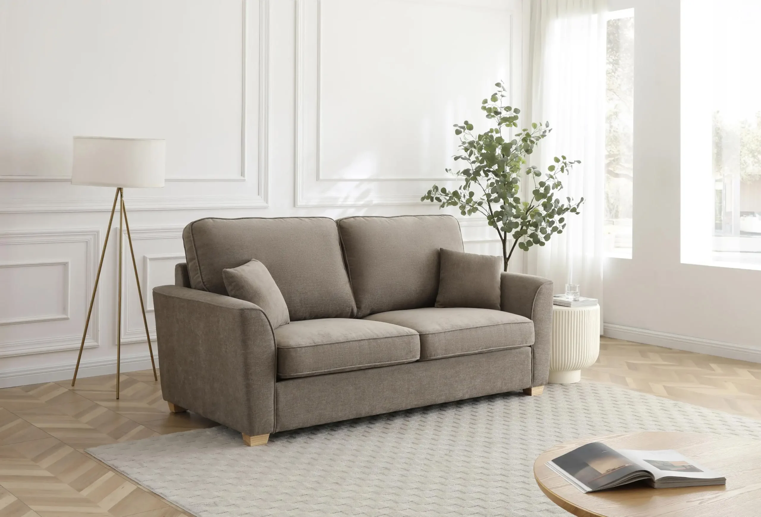 Chatsworth Oatmeal 3 Seater Sofa - Image 7