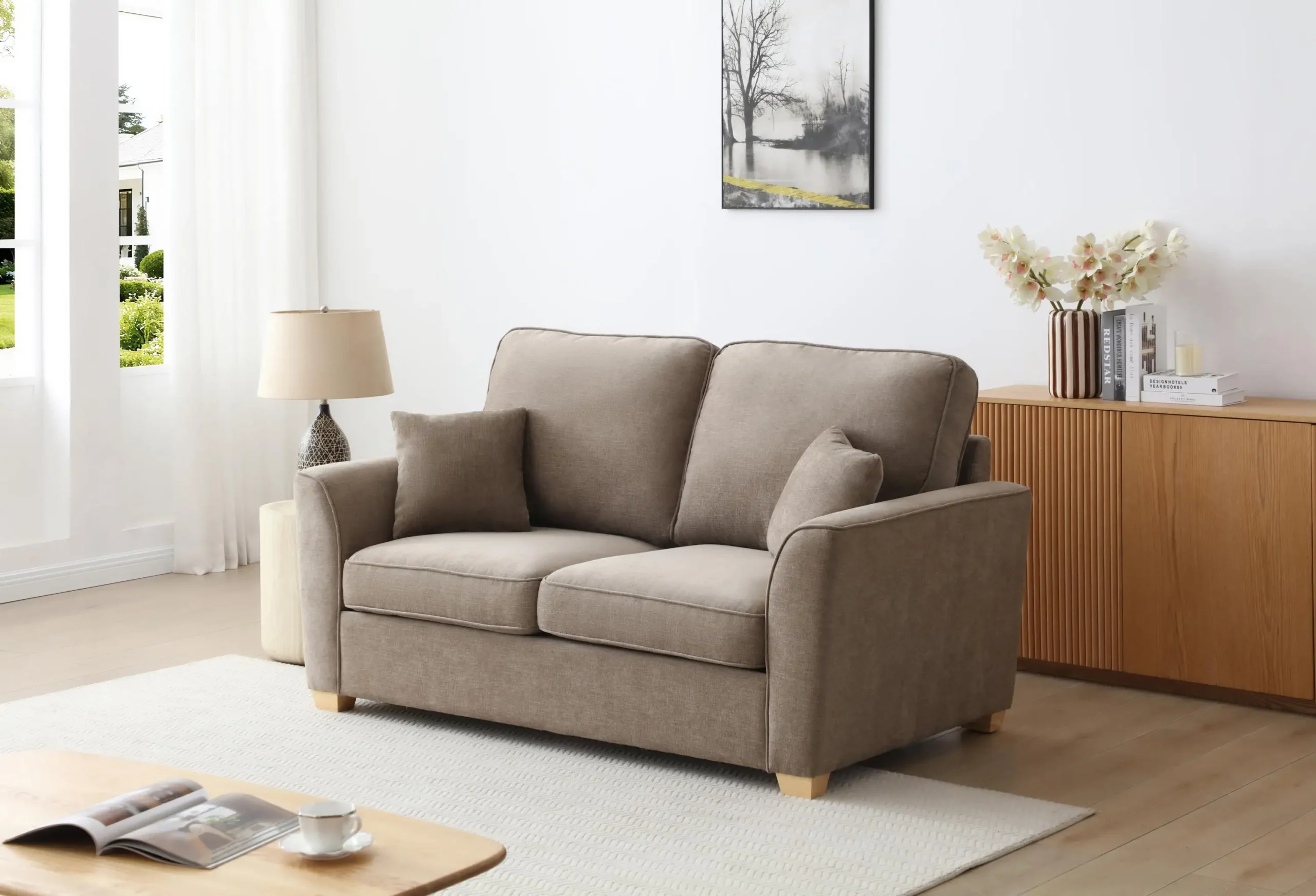 Chatsworth Oatmeal 2 Seater Sofa - Image 7