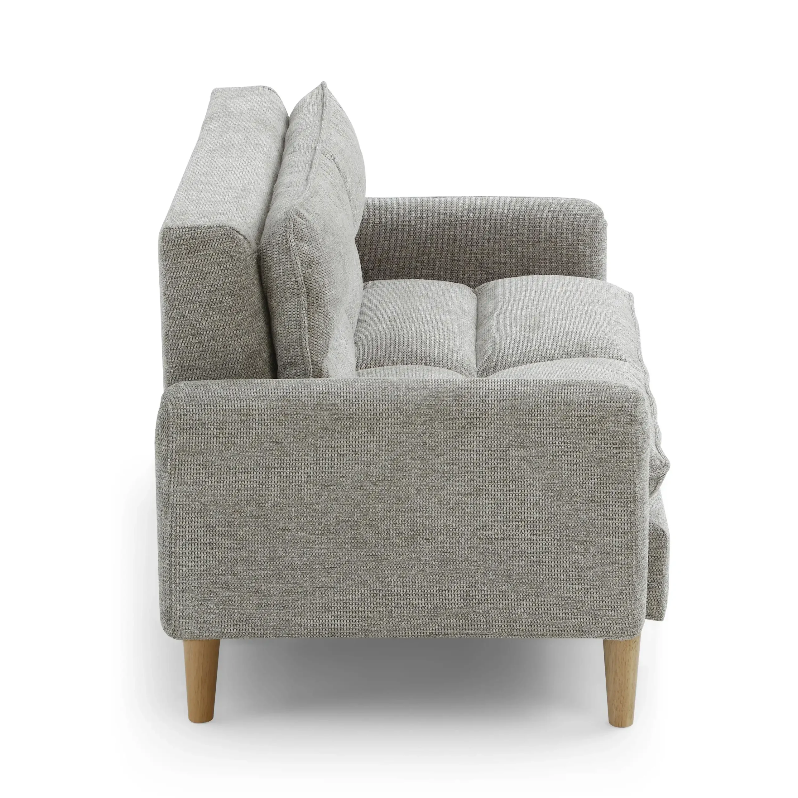 Cosy Rest Chenille Effect Natural 2 Seater Sofa - Image 3