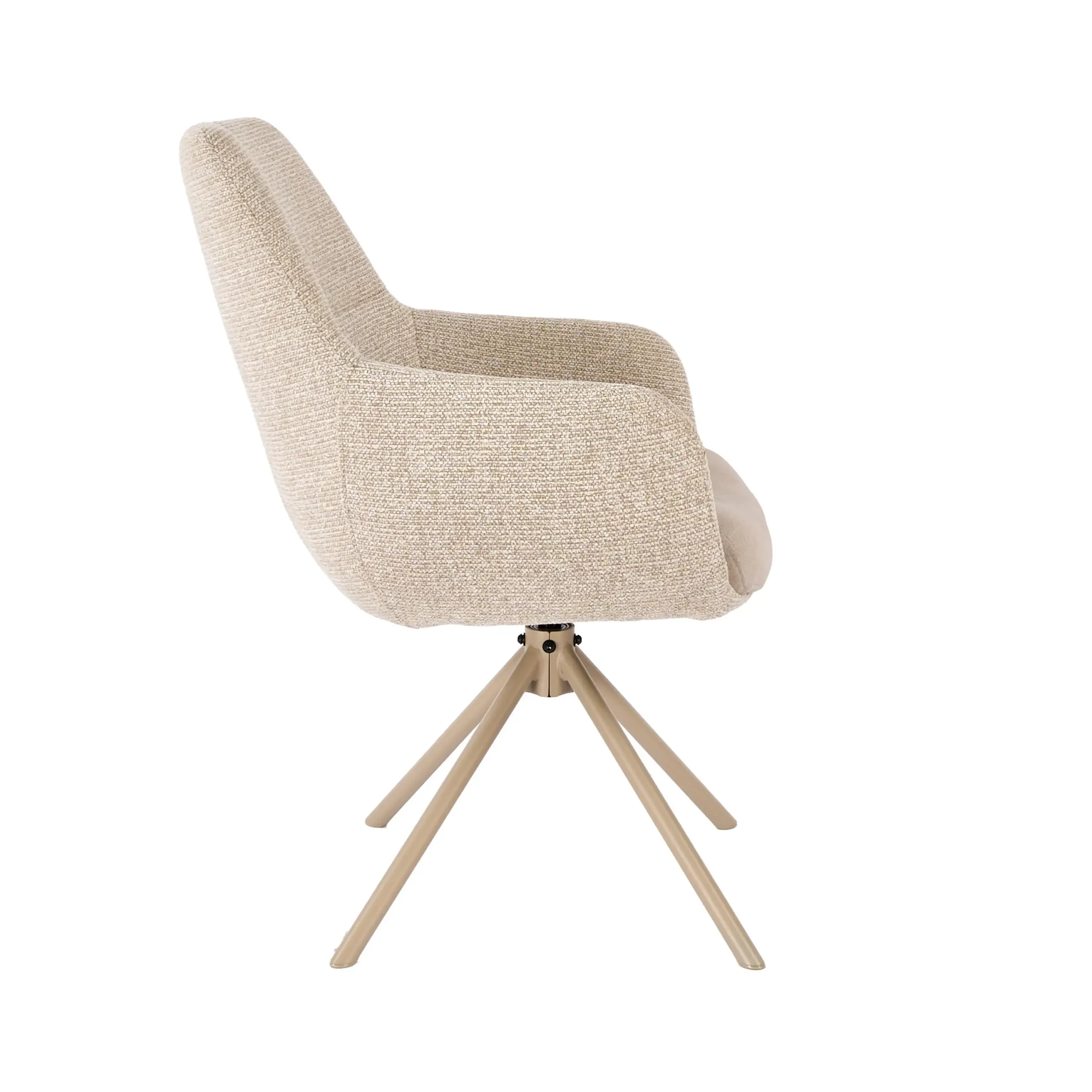 Rimini Tweed Natural Dining Chair - Image 3