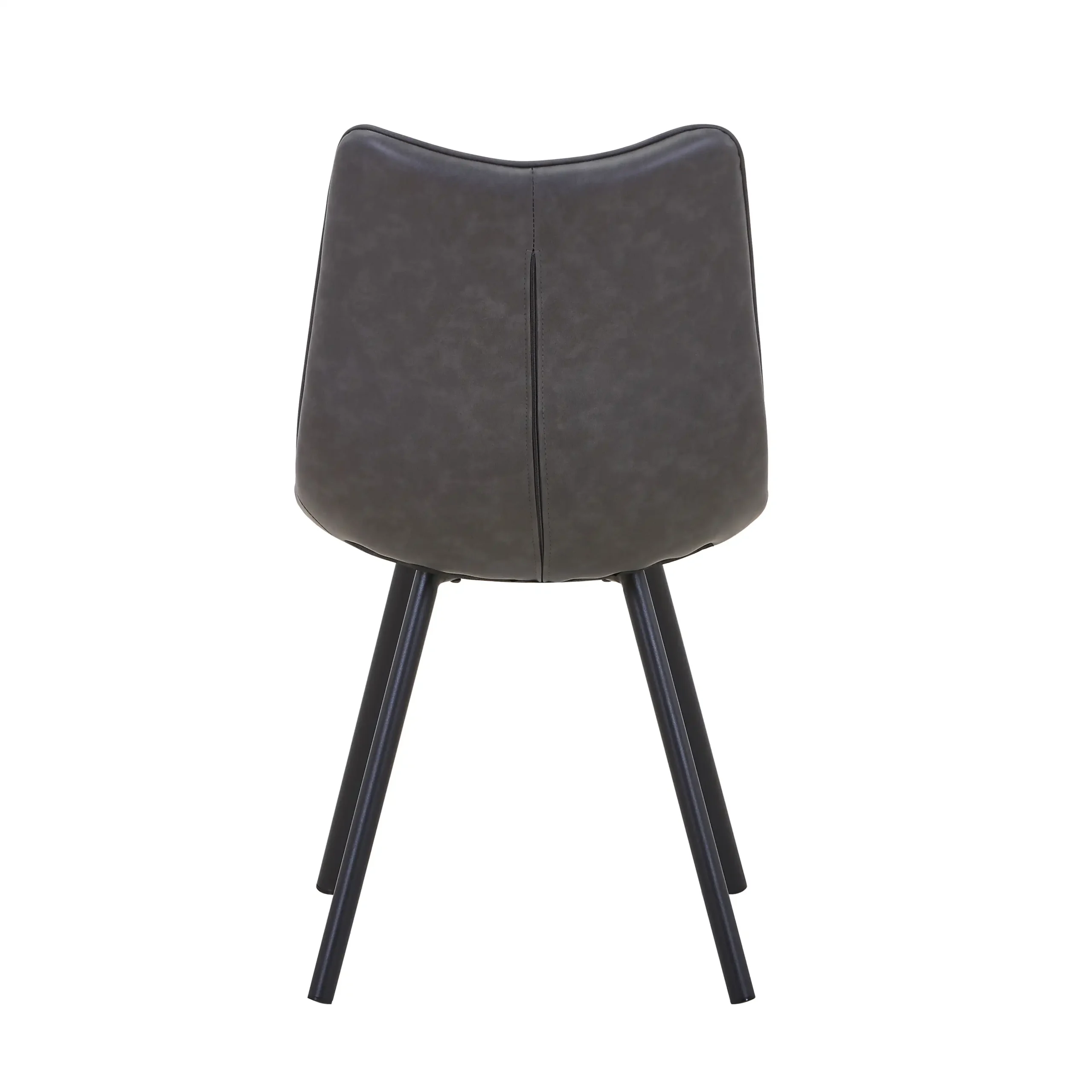 Alnwick Leather Effect Grey Dining Chair - Image 5