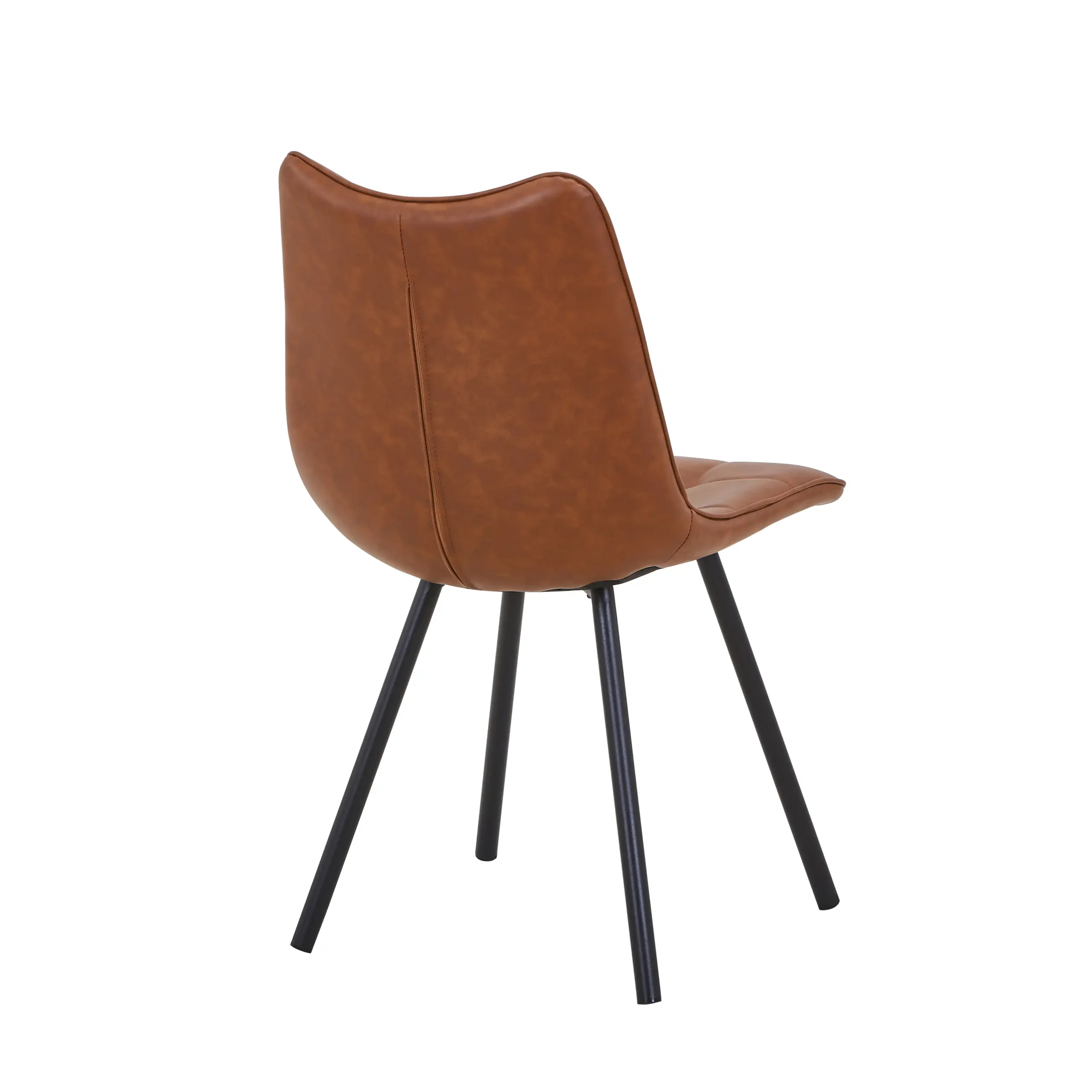 Alnwick Leather Effect Tuscan Tan Dining Chair - Image 2