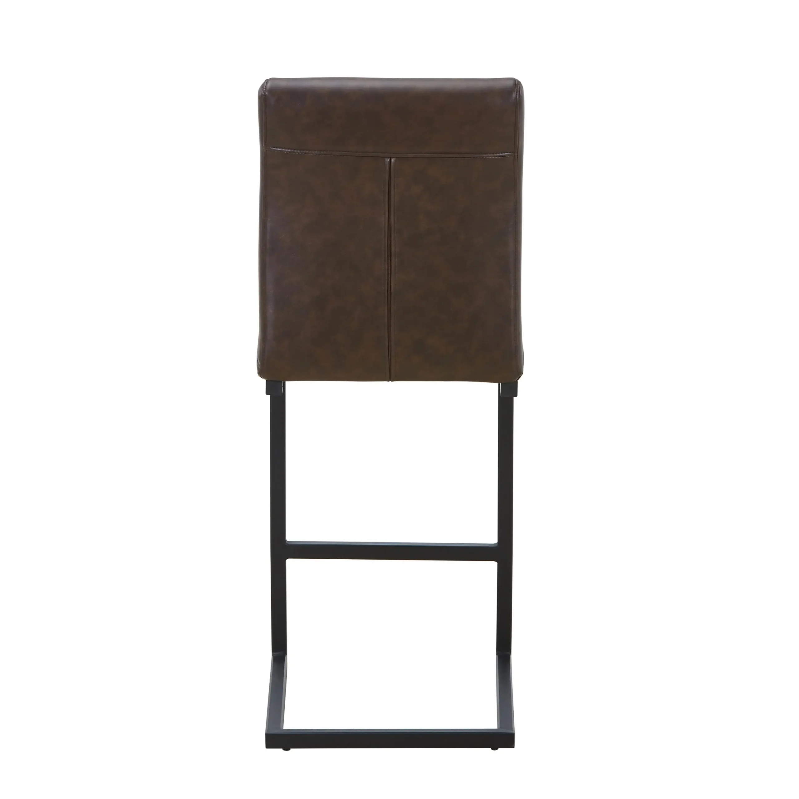 Ludlow Leather Effect Brown Bar Stool - Image 5
