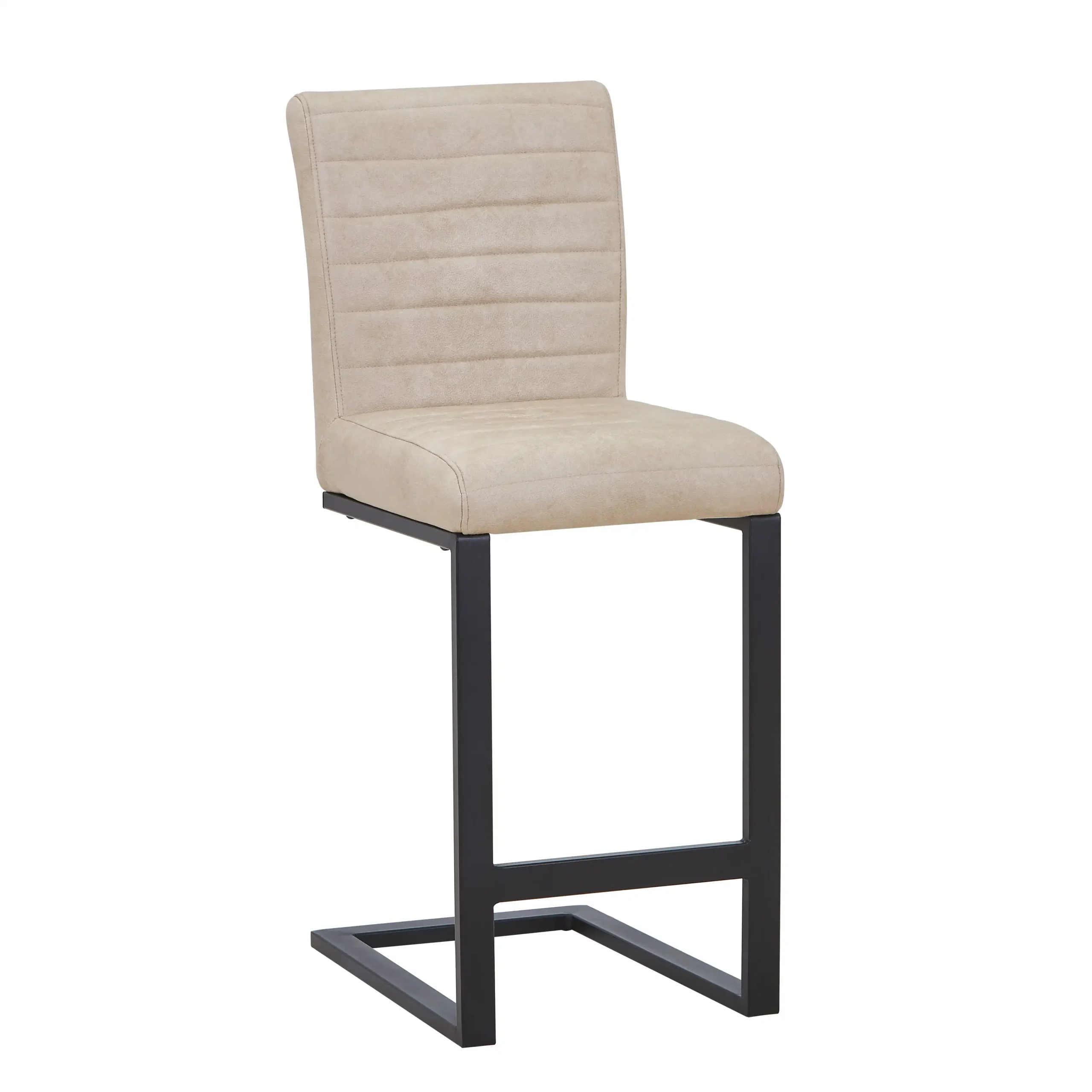 Belvoir Leather Effect Beige Bar Stool